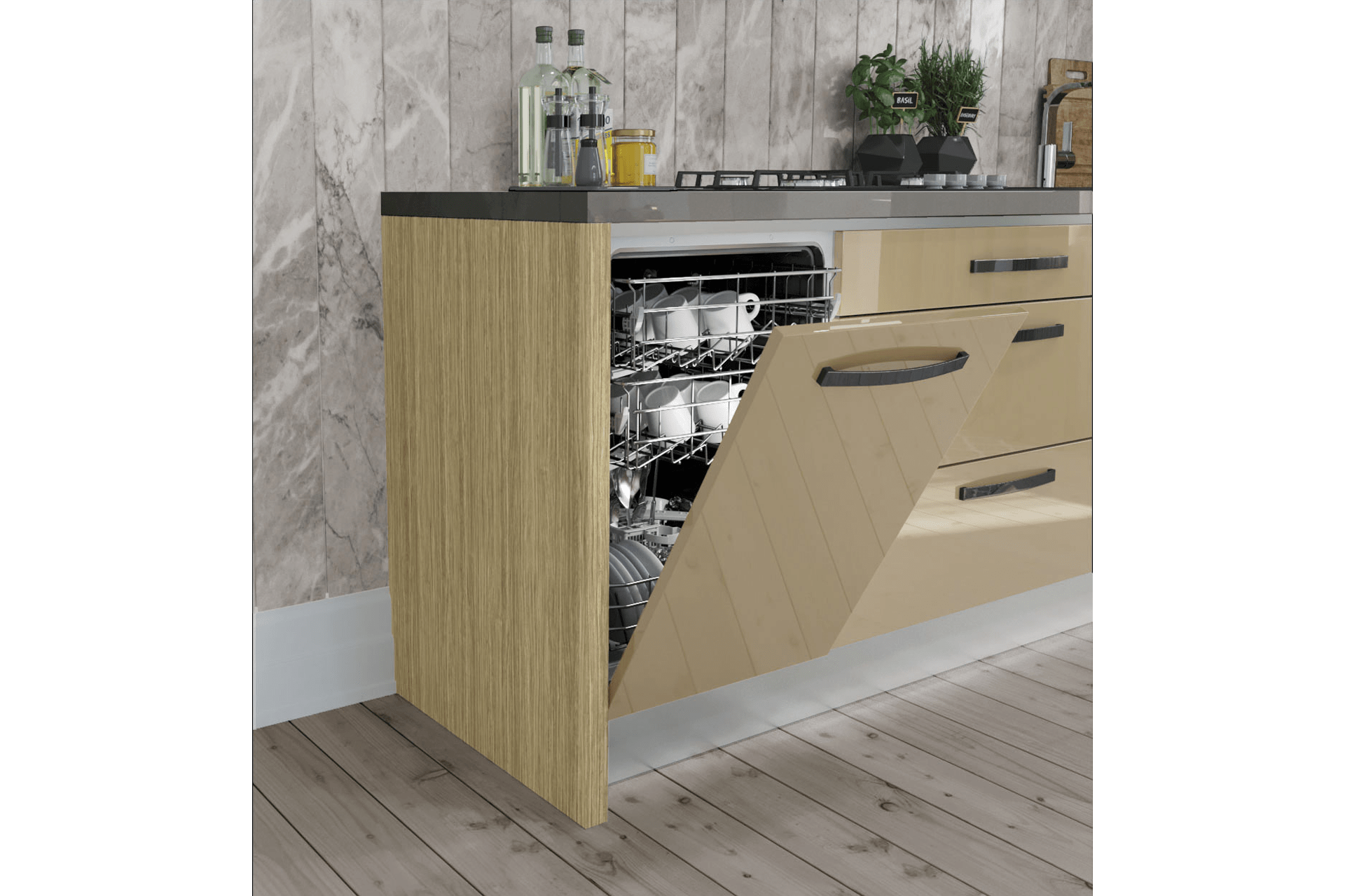Front maşină de spălat vase încorporabilă L45 - imagine 2
