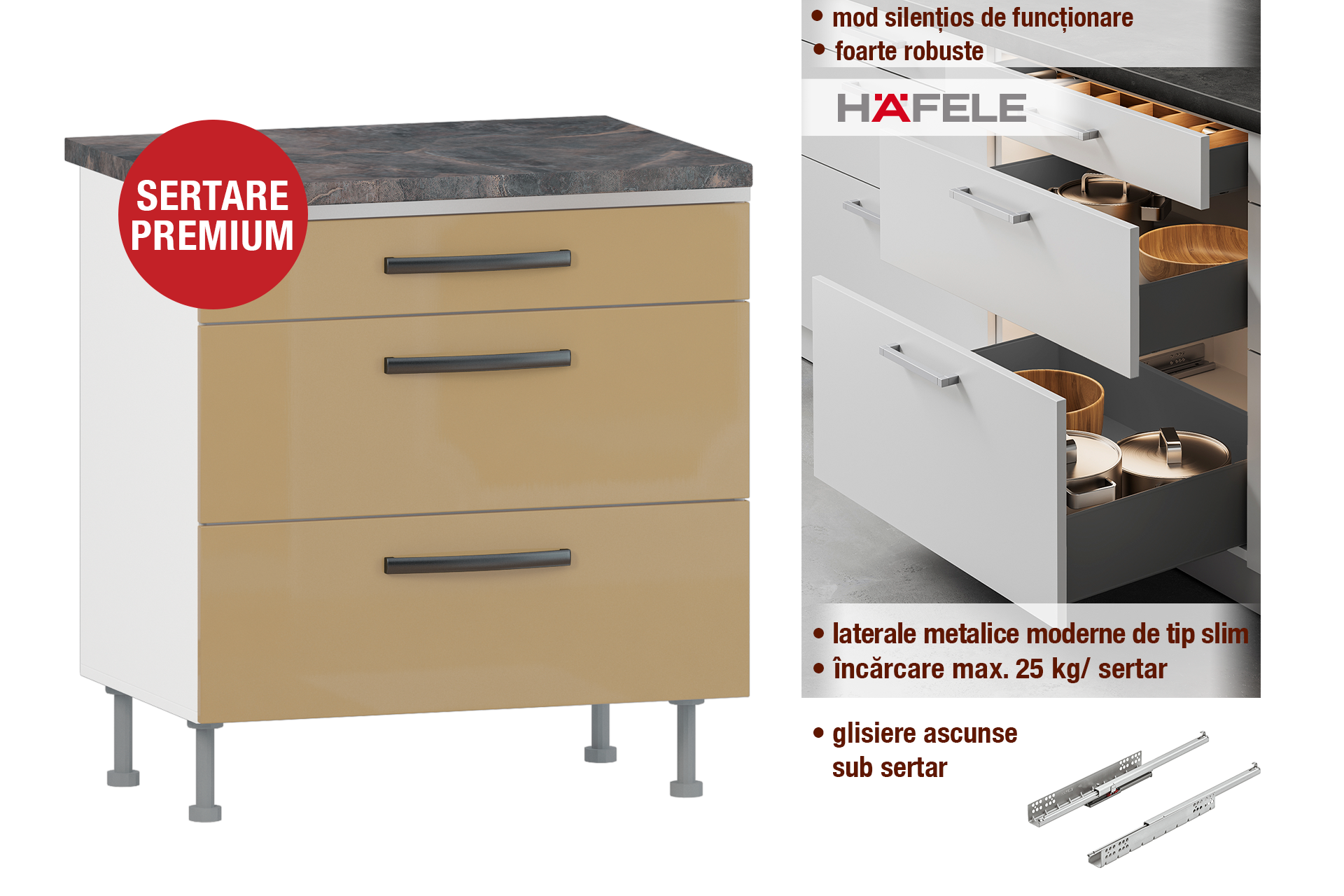 Modul cu sertare L80 - imagine 2