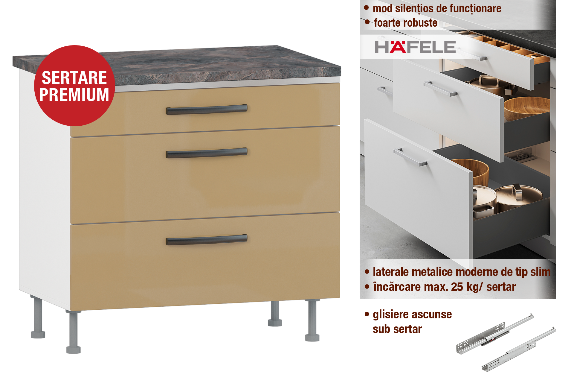 Modul cu sertare L90 - imagine 2