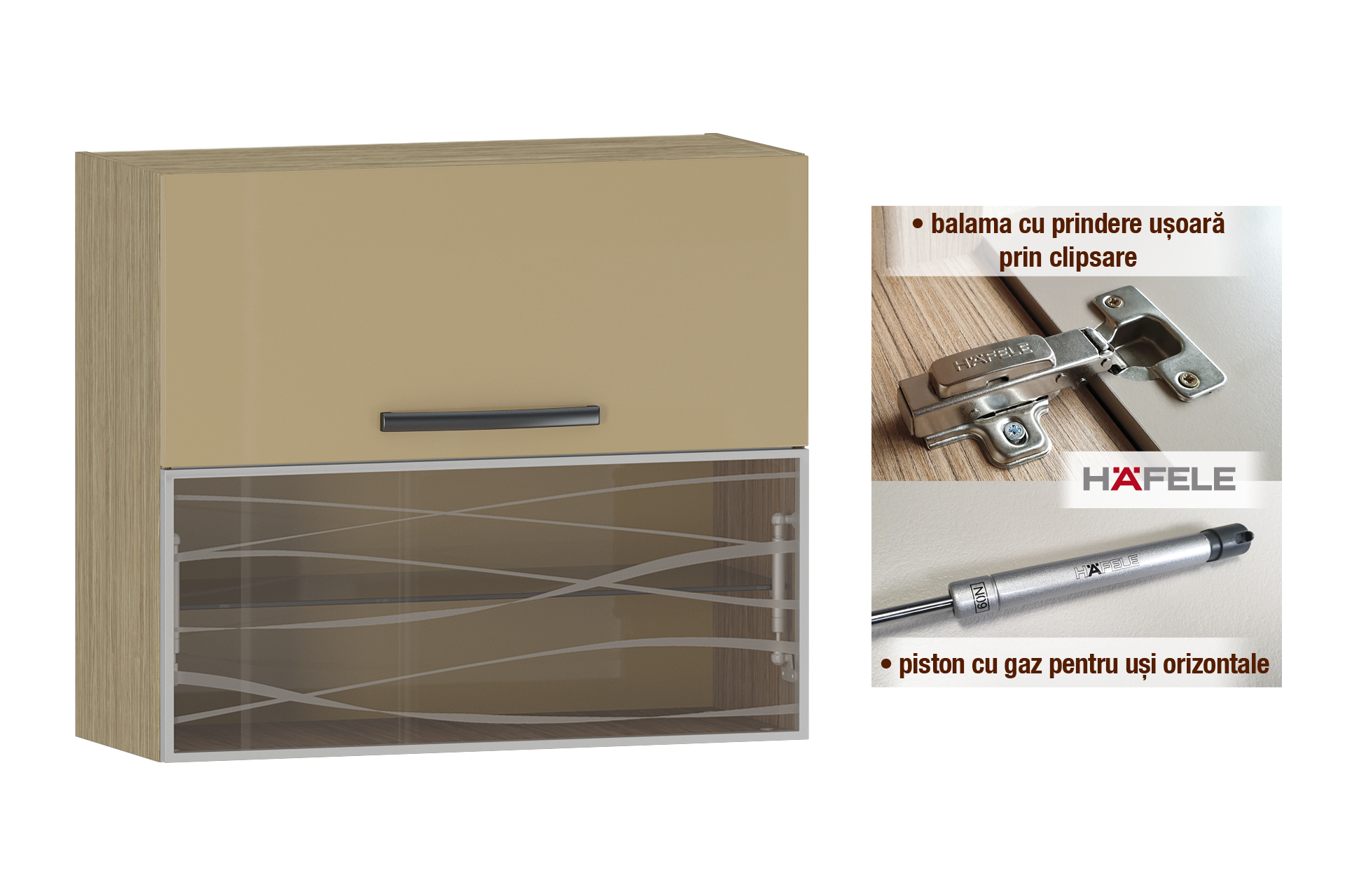 Suspendat orizontal cu vitrină L80 - imagine 2