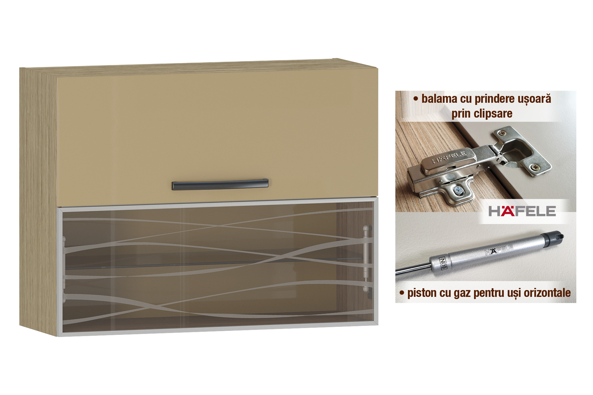 Suspendat orizontal cu vitrină L90 - imagine 2