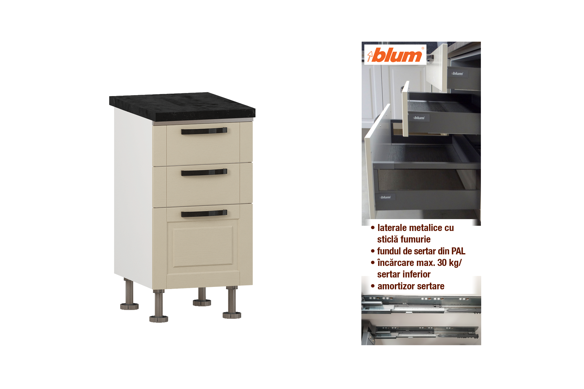 Modul cu sertare L45 - imagine 2