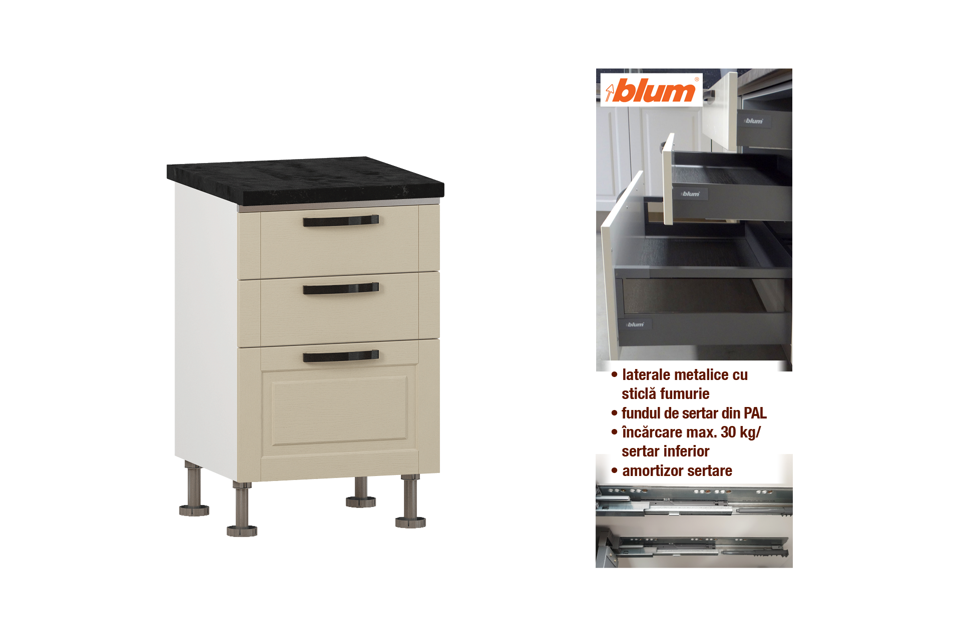 Modul cu sertare L55 - imagine 2