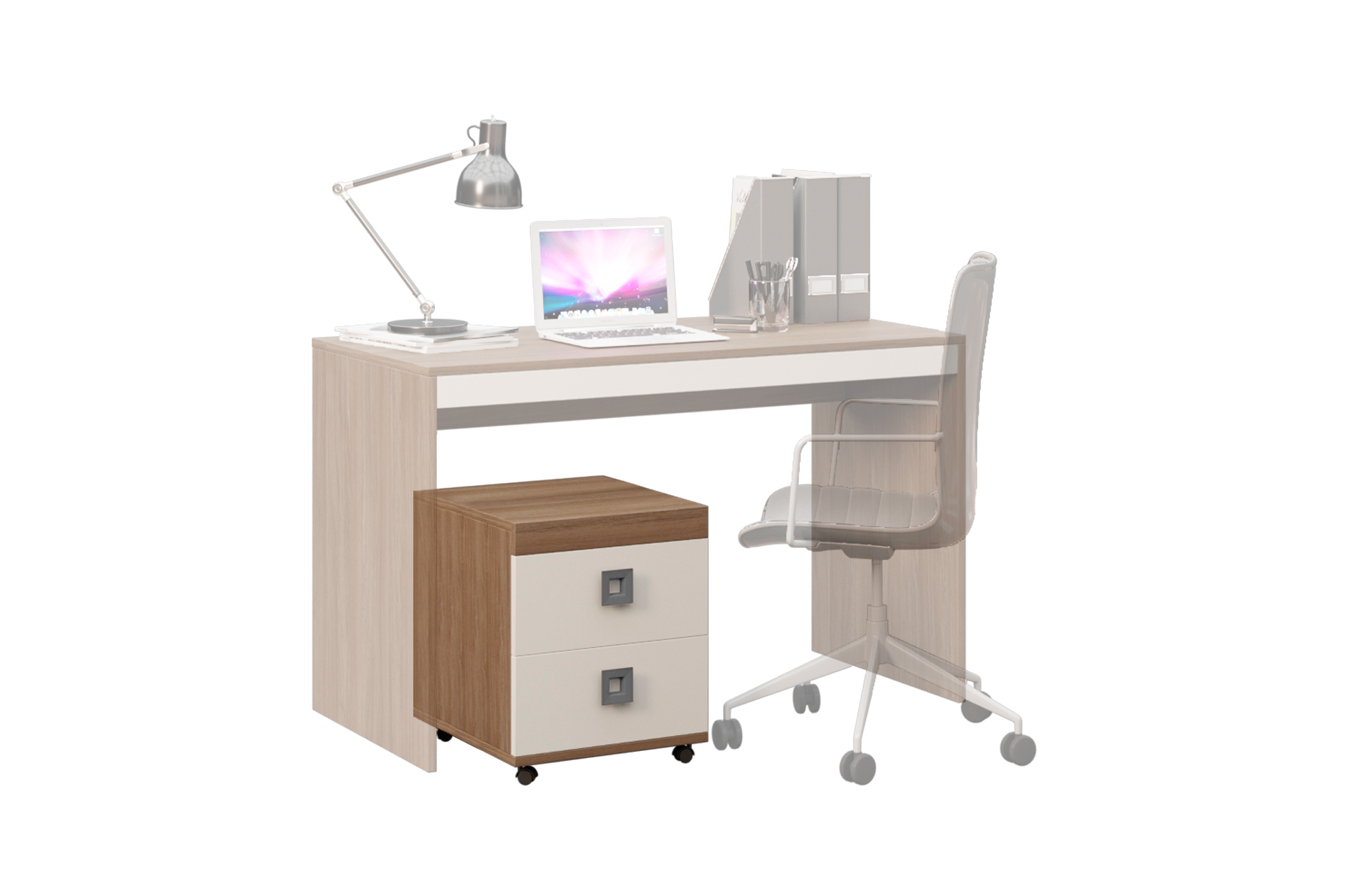 Modul mobil cu 2 sertare L40 - imagine 2