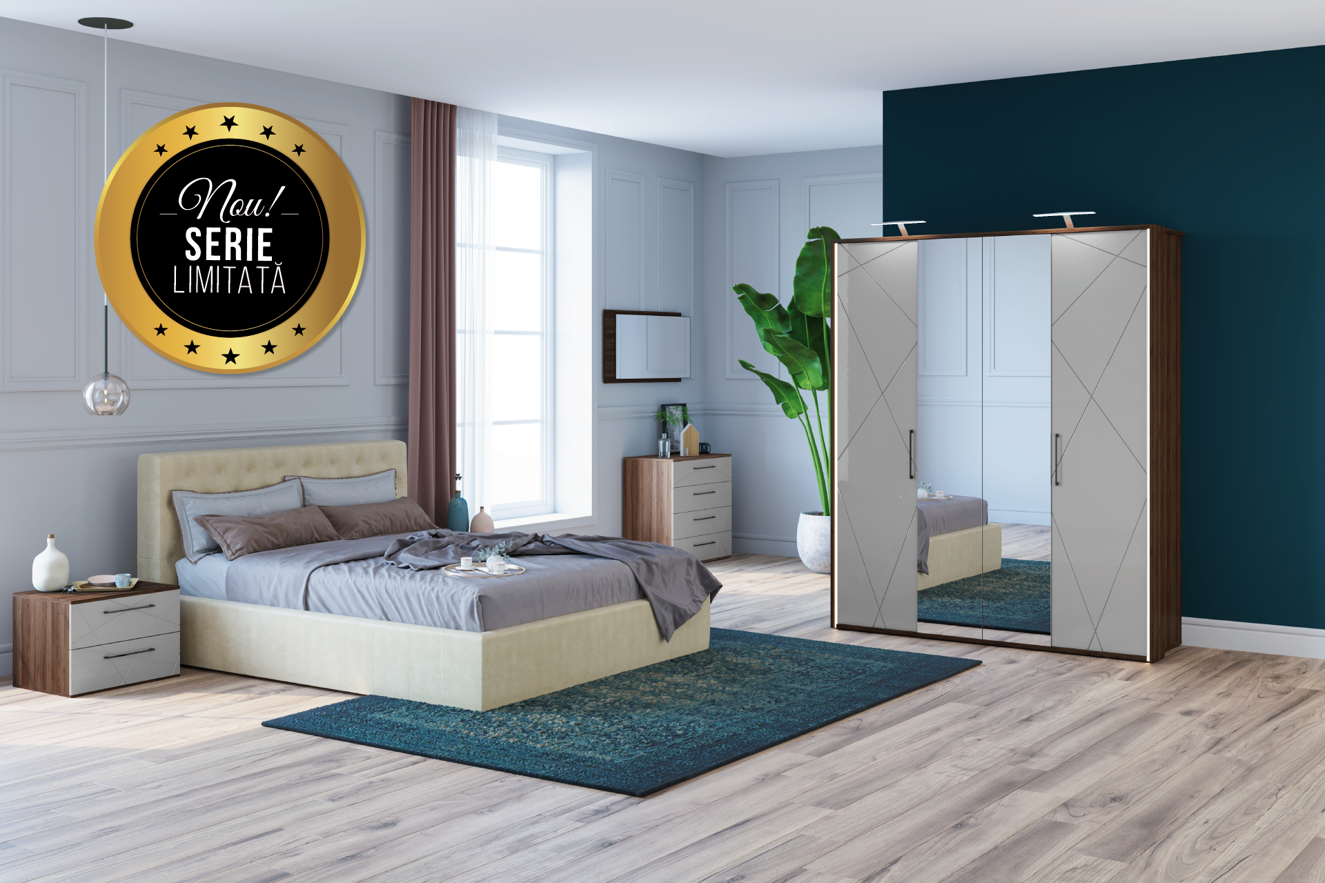 Dormitor City cu pat California - imagine 2