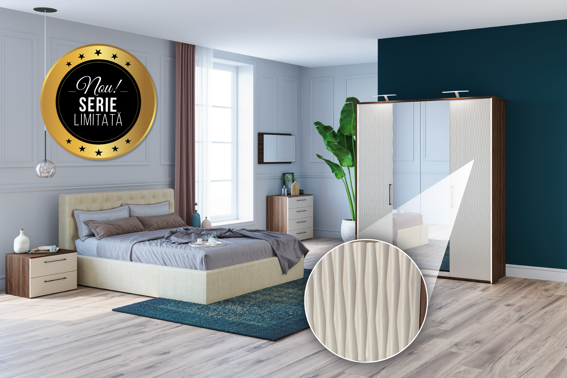 Dormitor City cu pat California - imagine 3