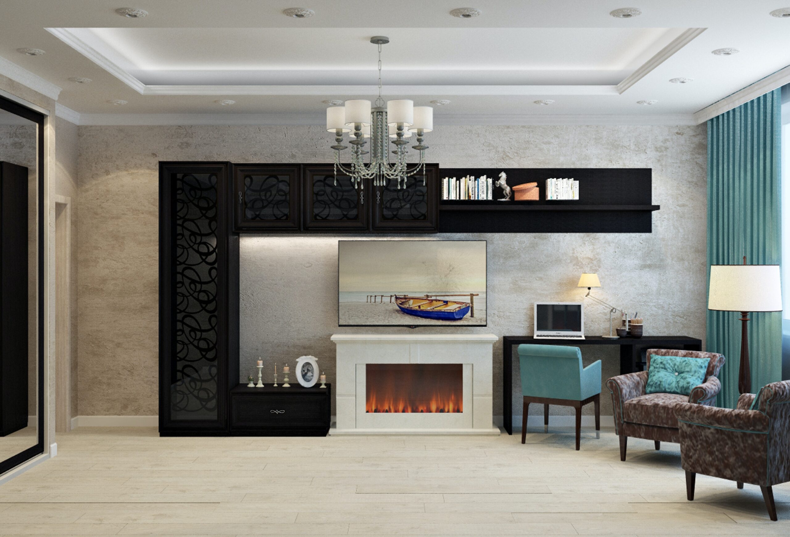 4 combinații de culori pentru living
