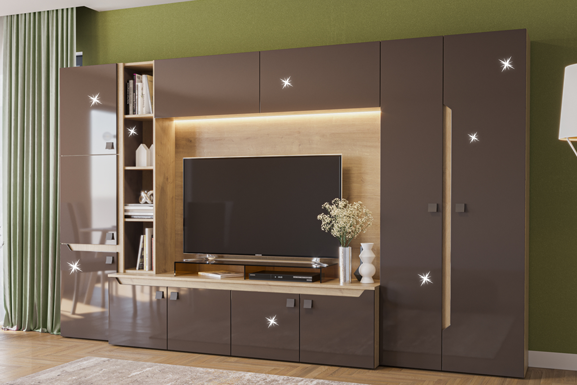 Pachet living Smart L324 + etajeră - imagine 2
