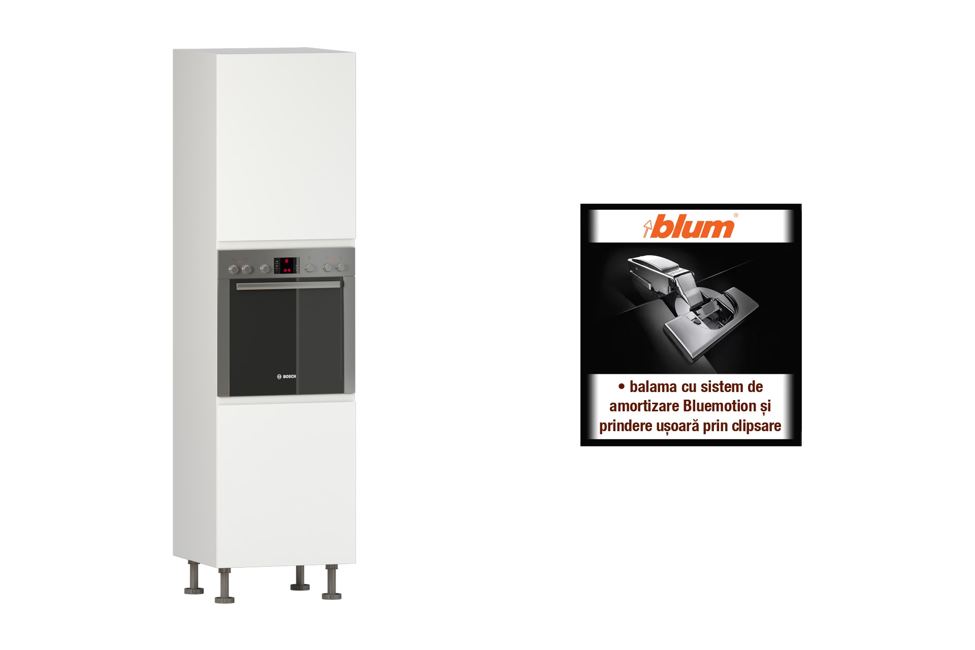 Modul înalt cu 2 uși pentru cuptor L60 s&d - imagine 2