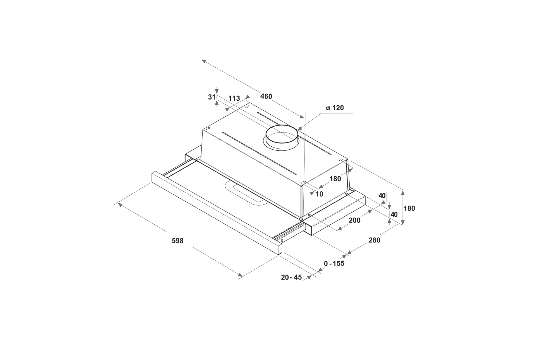 Hotă extensibilă Whirlpool AKR749/1IX - imagine 4