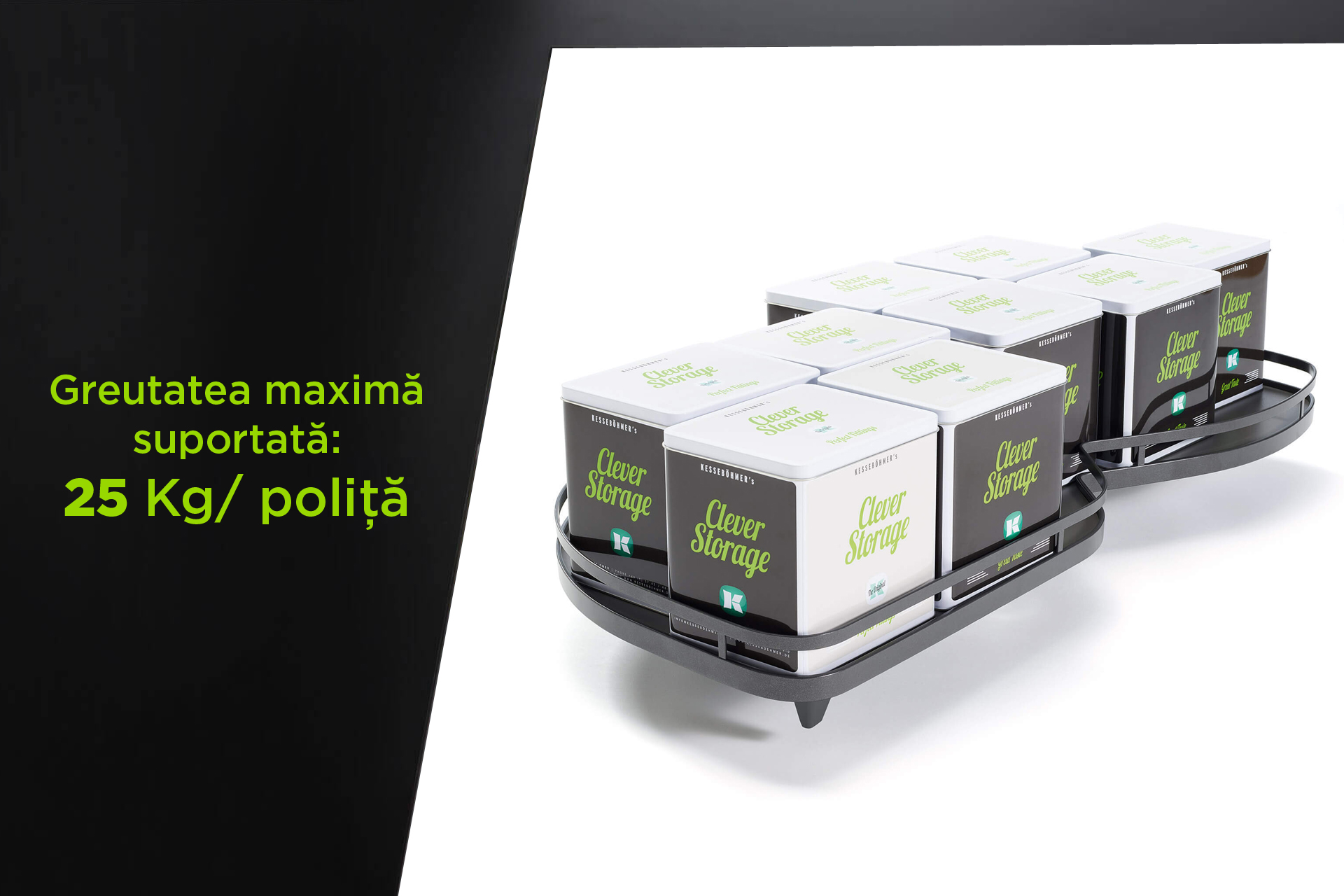 Set polițe rotative cu extragere totală pentru modulul de colț L109 s/d - imagine 4
