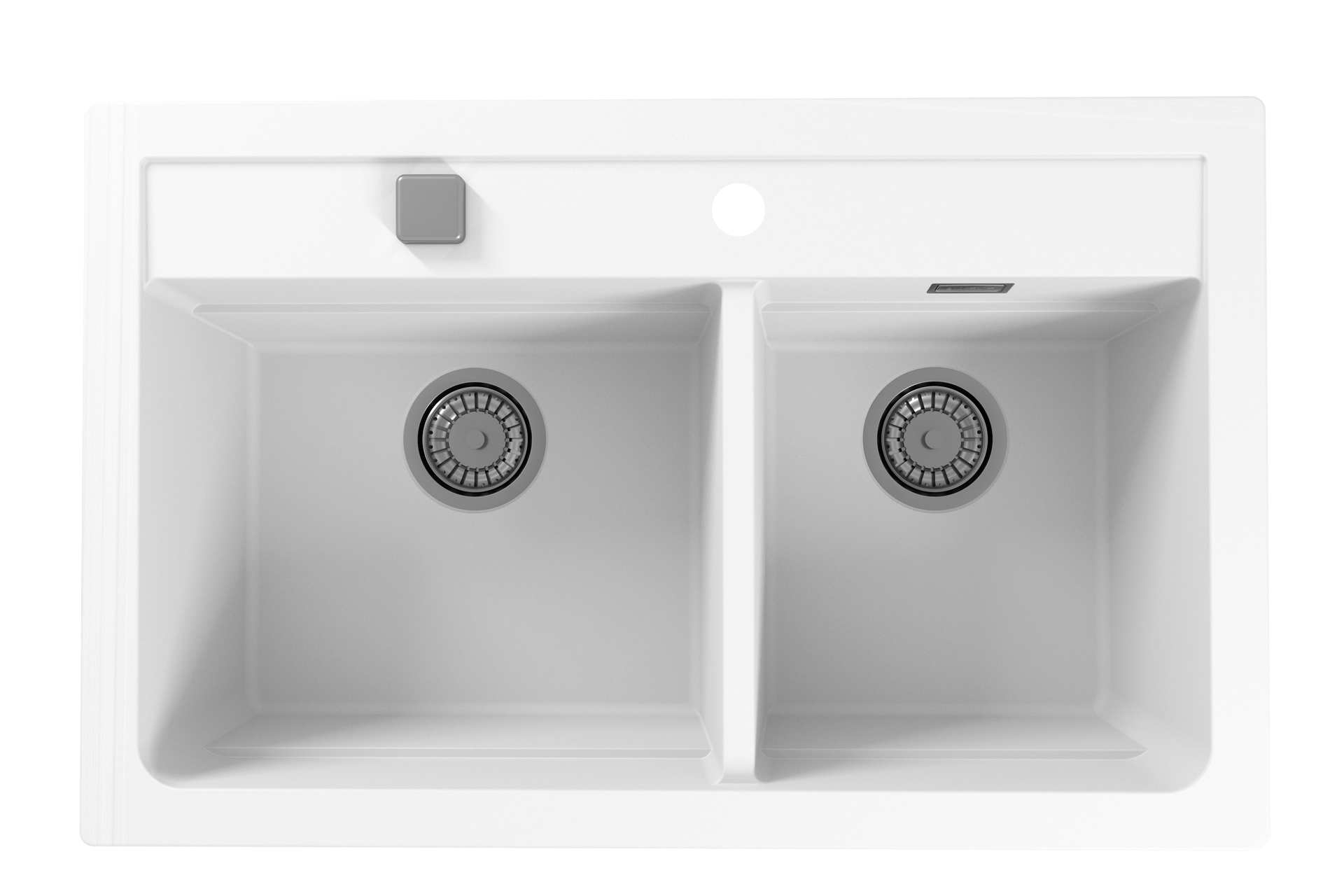 Pachet chiuvetă Alveus Atrox 50 Alb + baterie Jana G11 - imagine 2