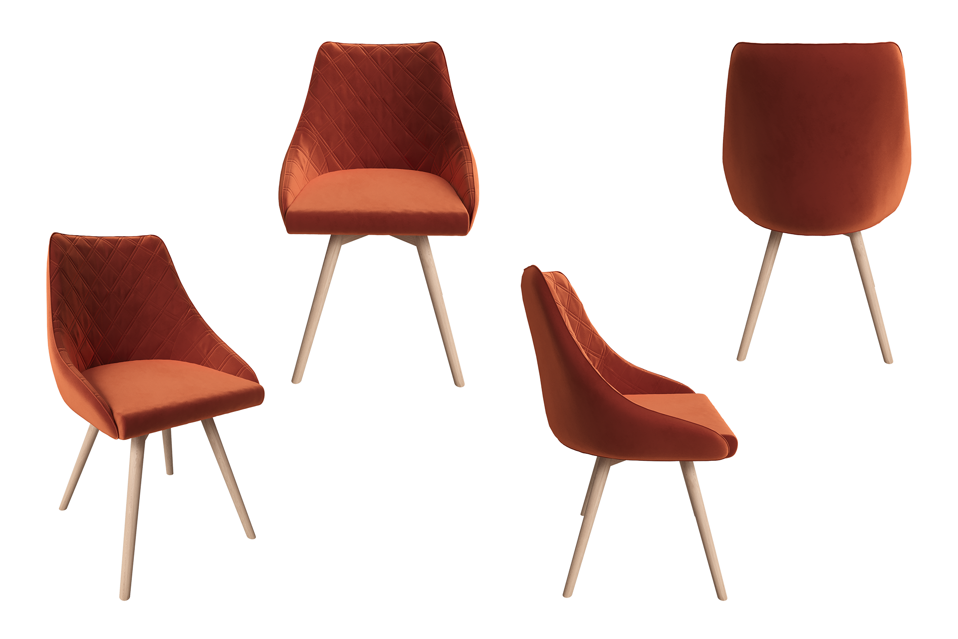 Pachet masă rotundă Viking D90 cu 4 scaune Viking Pro - imagine 4
