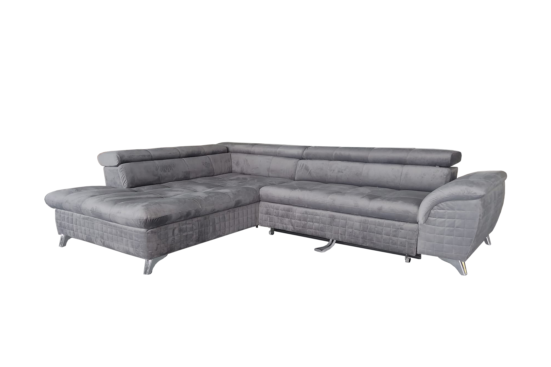 Pachet colțar modular extensibil Kiev cu ladă pentru depozitare + 2 perne decorative - imagine 4