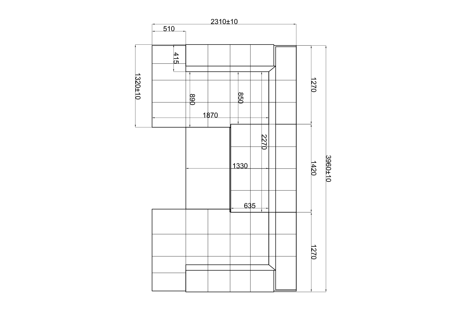Pachet colțar modular extensibil Kiev U cu ladă pentru depozitare + 2 perne decorative - imagine 7