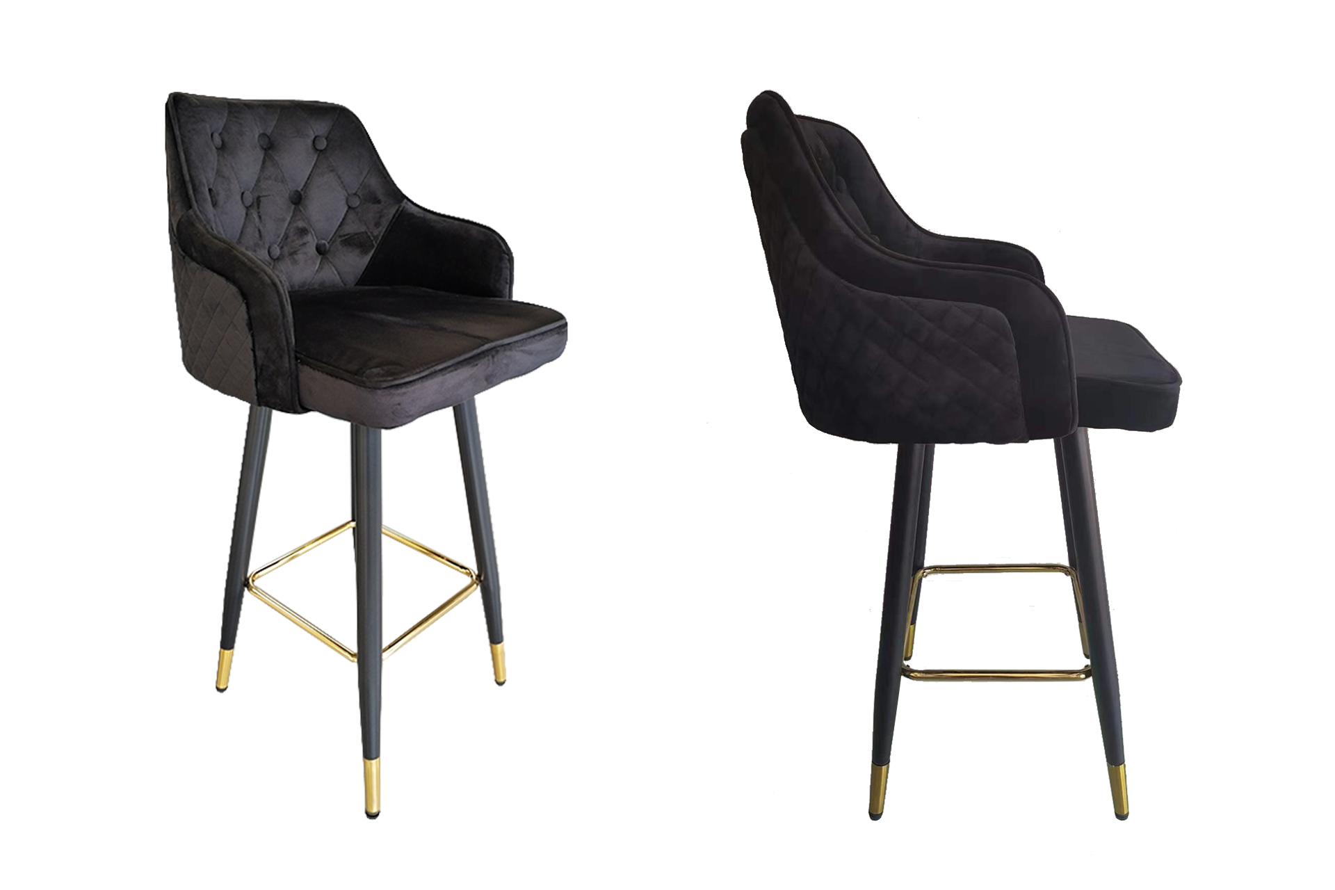 Pachet 2 scaune de bar Classy Gold - imagine 2