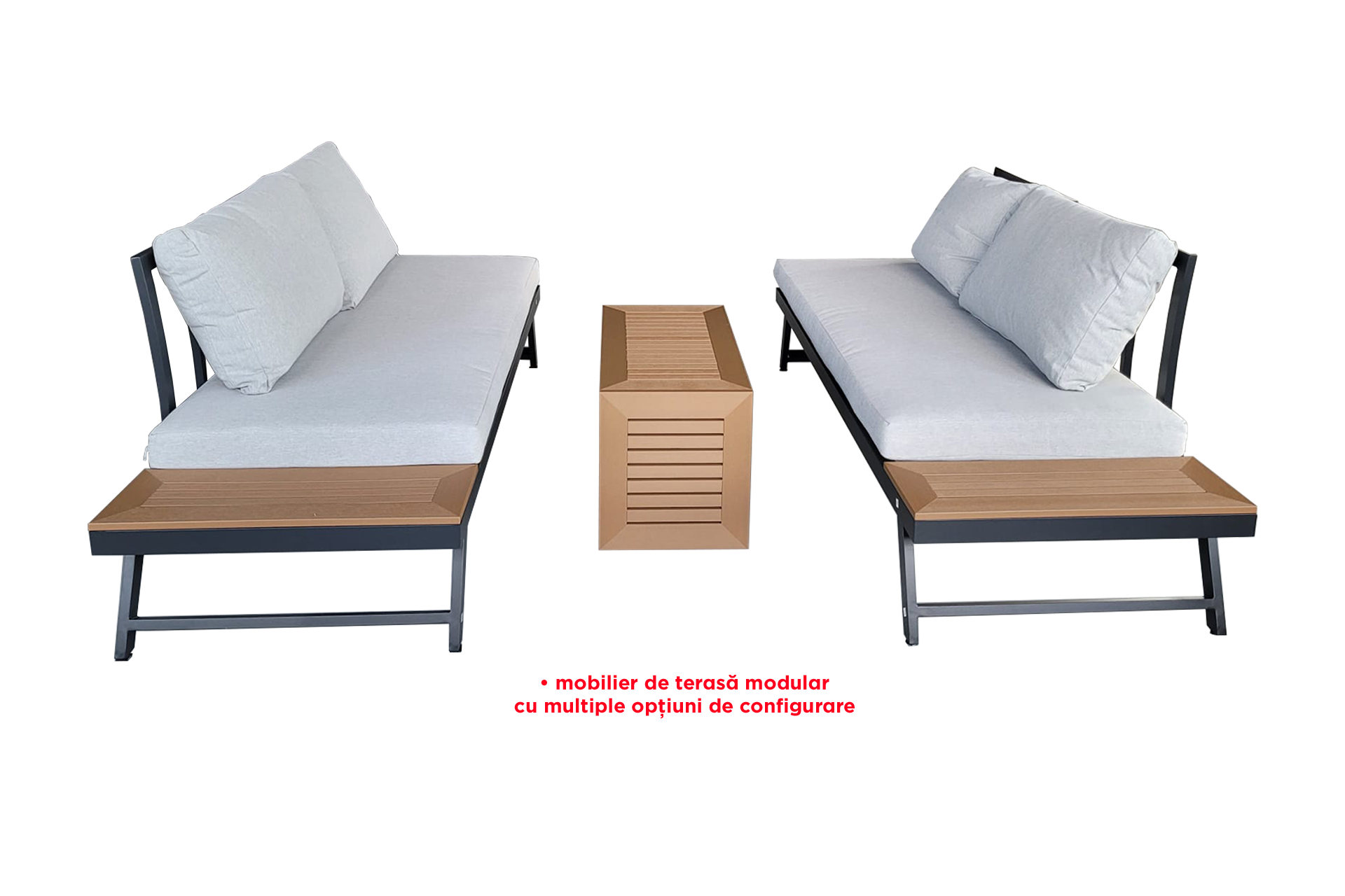 Set mobilier grădină/terasă MIAMI 3 piese - imagine 4