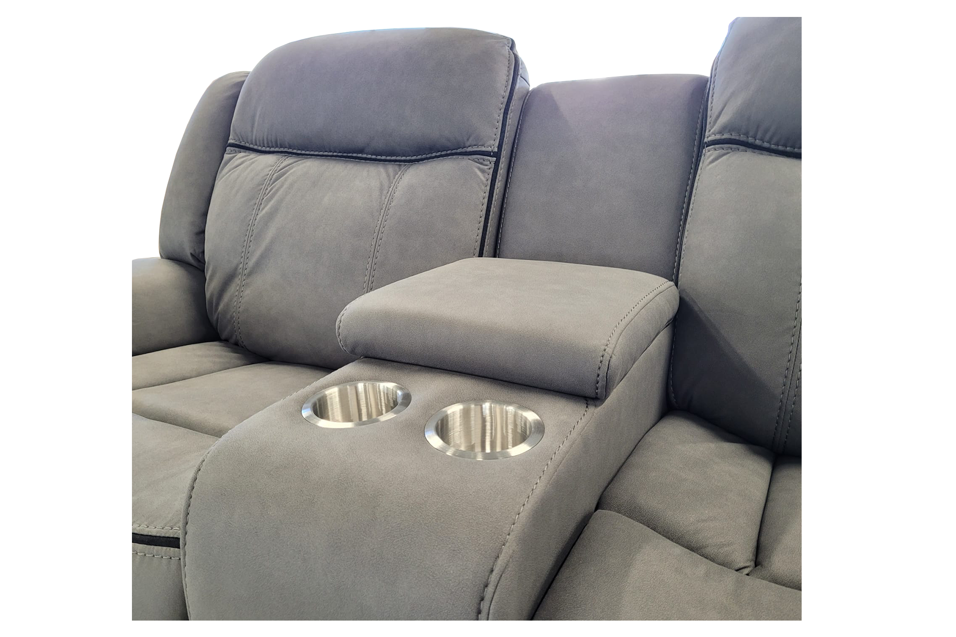 Pachet canapea Dover cu 2 locuri cu 2 reclinere și consolă + pernă decorativă - imagine 4