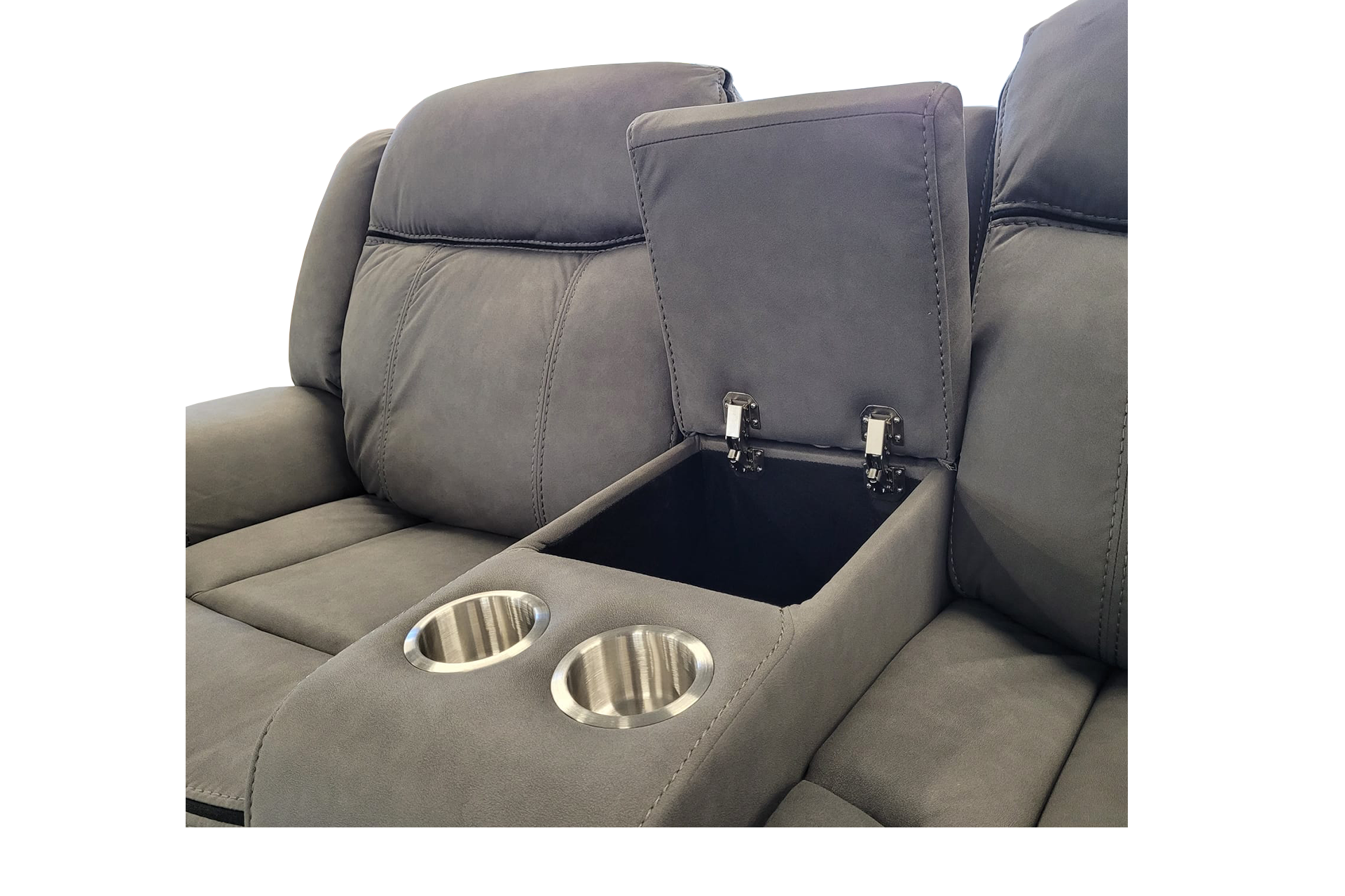 Pachet canapea Dover cu 2 locuri cu 2 reclinere și consolă + pernă decorativă - imagine 5