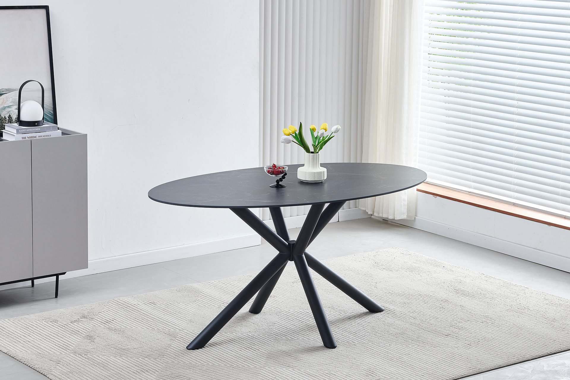 Masă Shakespeare black ceramic L160 - imagine 2