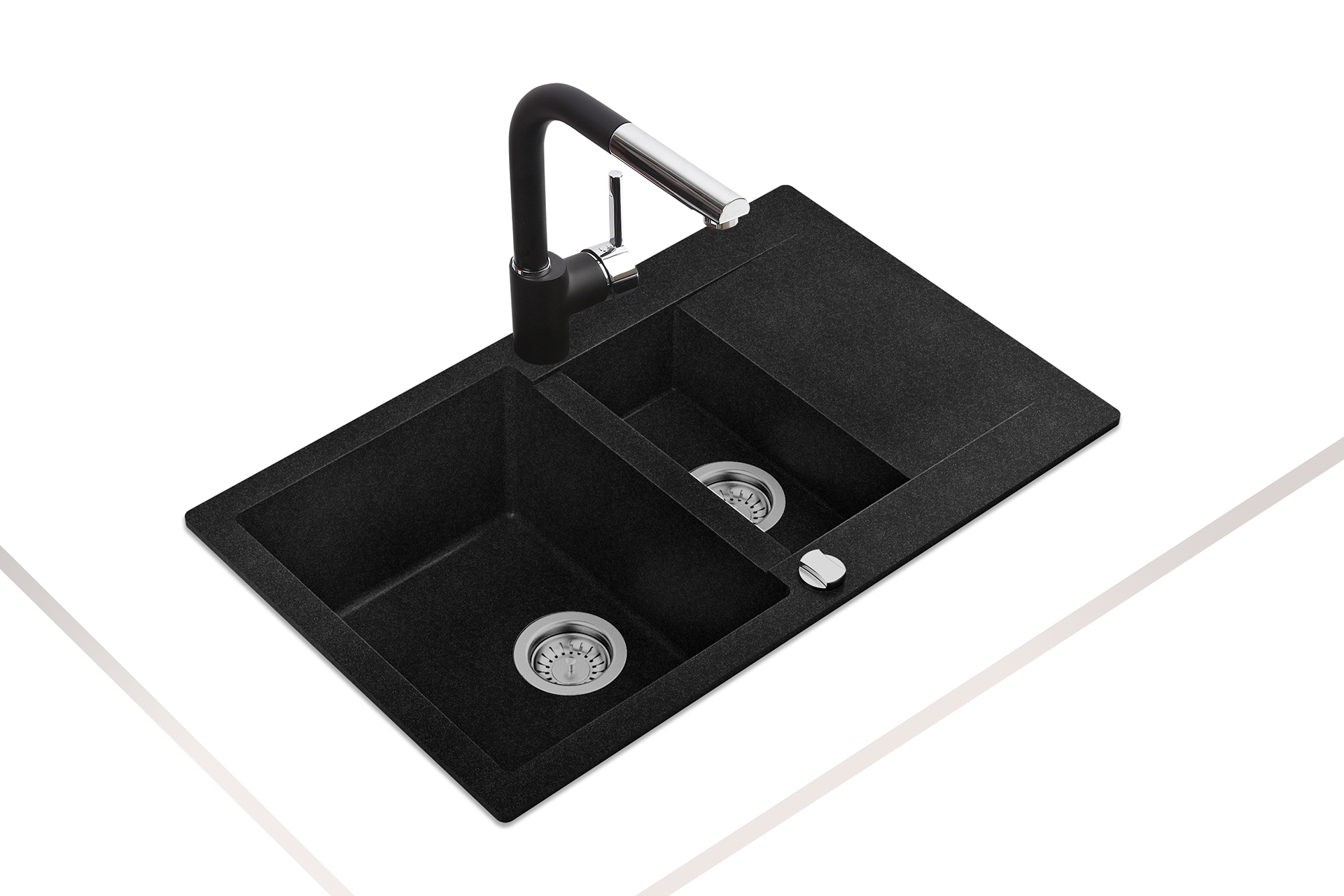 Chiuvetă Teka Clivo 60 B-TQ Q Schwarzmetallic - imagine 3