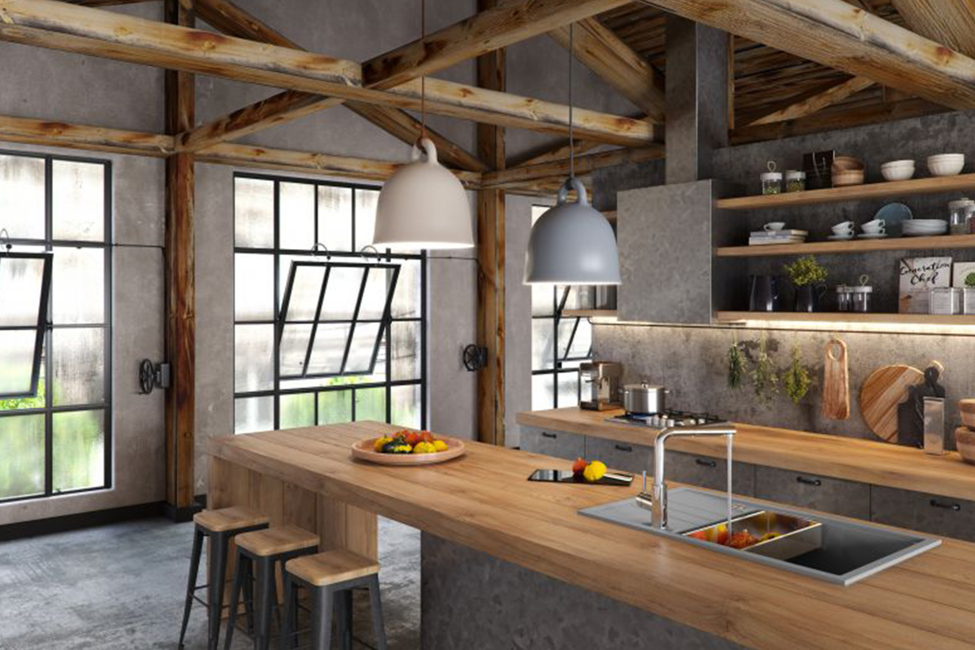 Chiuvetă Alveus Intermezzo 130 A81 Concrete - imagine 4