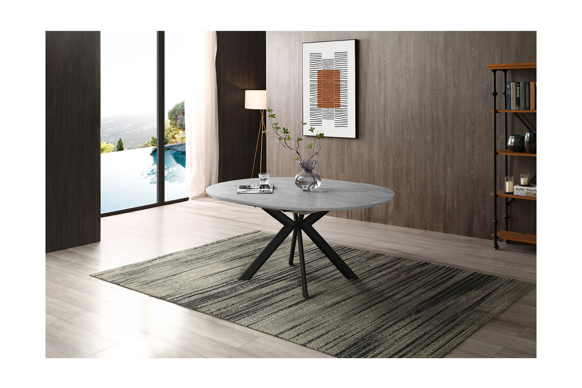 Masă rotundă extensibilă Bellezza - imagine 7