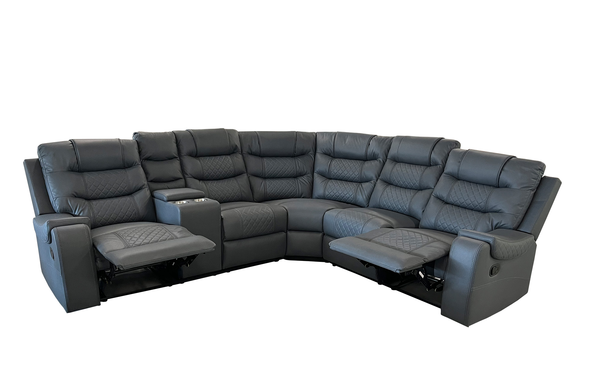 Pachet colțar cu reclinere Luxura Maximus + pernă decorativă - imagine 4