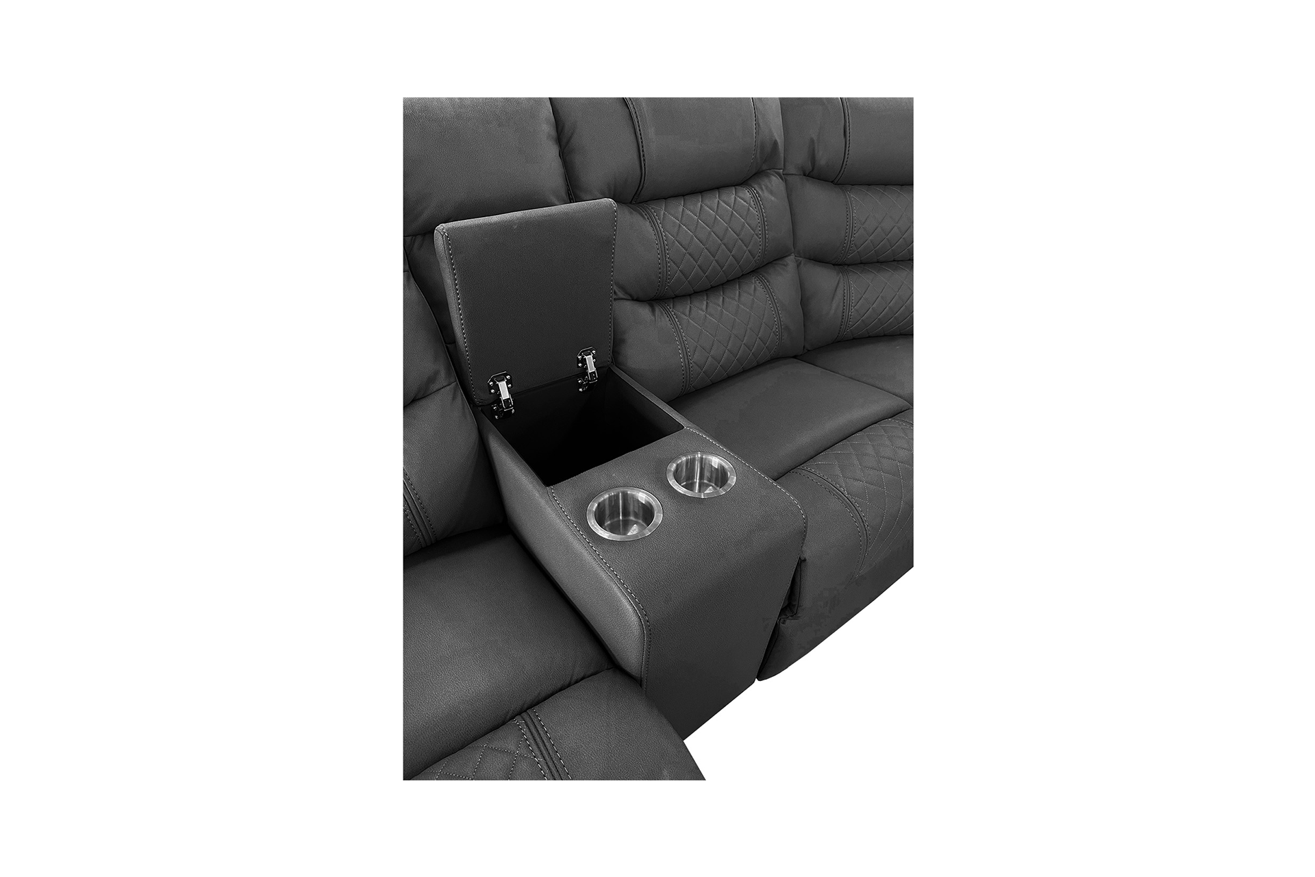 Pachet colțar cu reclinere Luxura Maximus + pernă decorativă - imagine 6