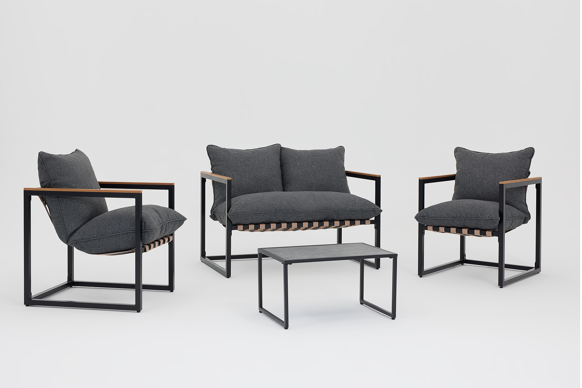 Set mobilier grădină/terasă IBIZA PLUS 4 piese - imagine 4