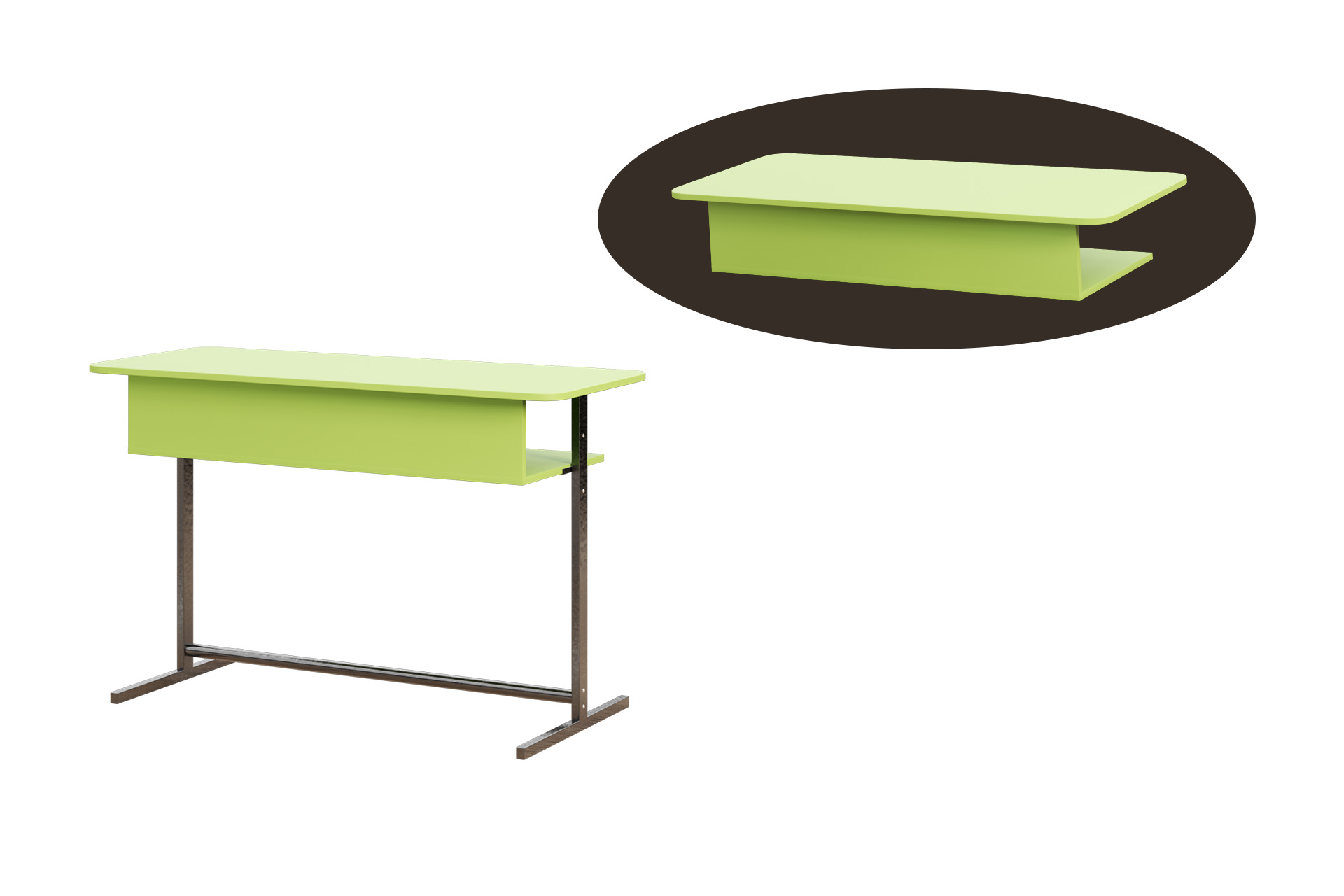 Bancă școlară 2 persoane - imagine 3