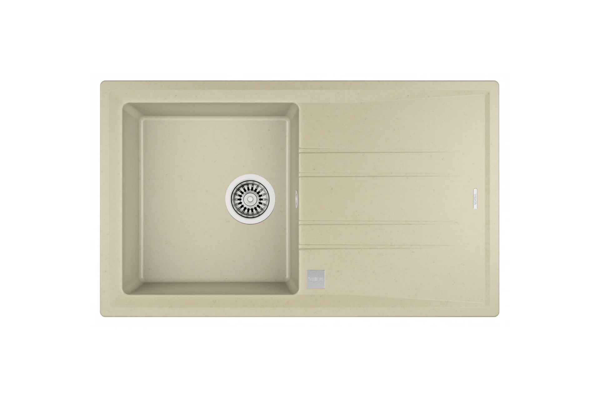 Chiuvetă Teka Tegranit Stone 50 B TG 1B 1D TB Topasbeige - imagine 2