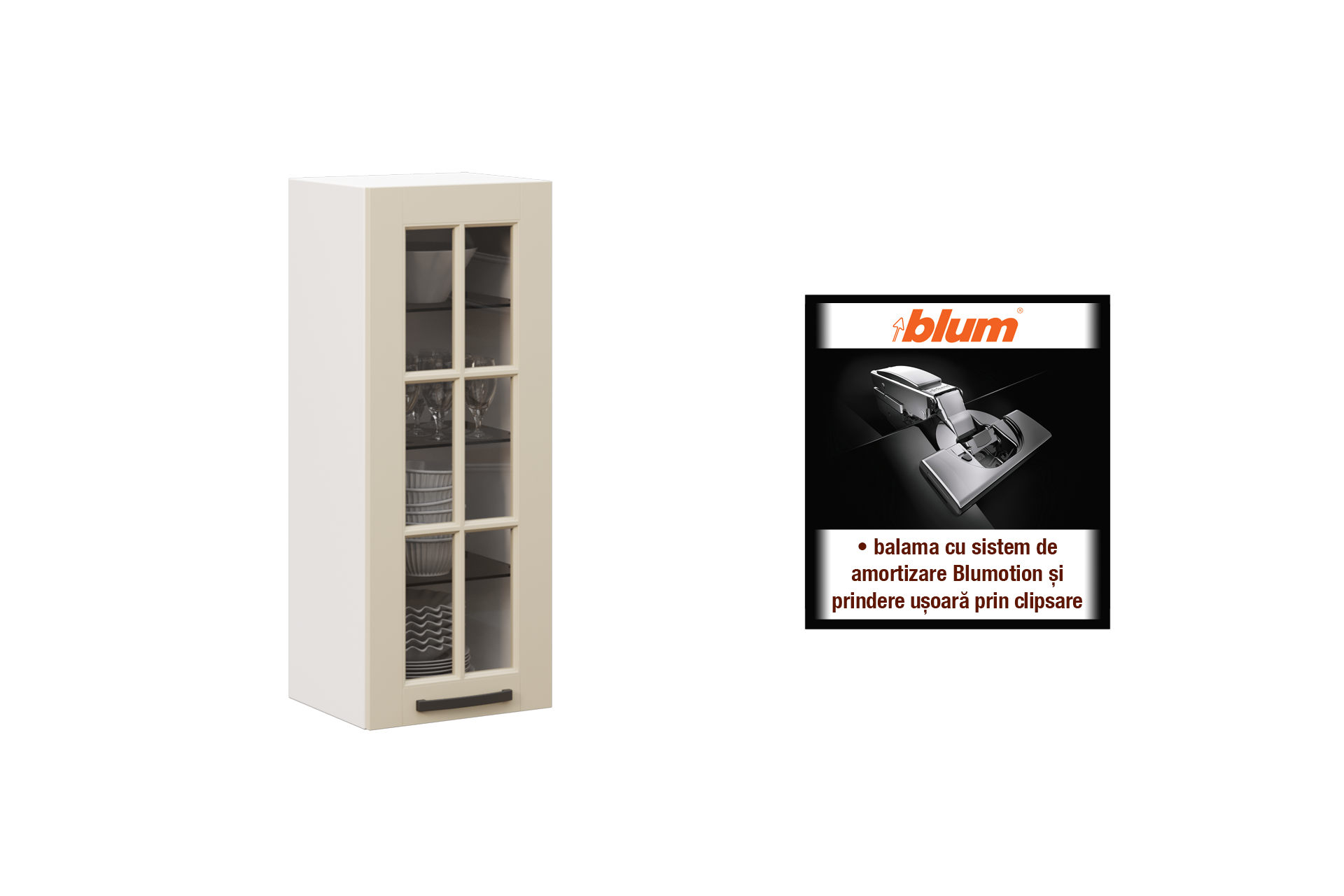 Suspendat cu vitrină clasică L40/ H100 s&d - imagine 2