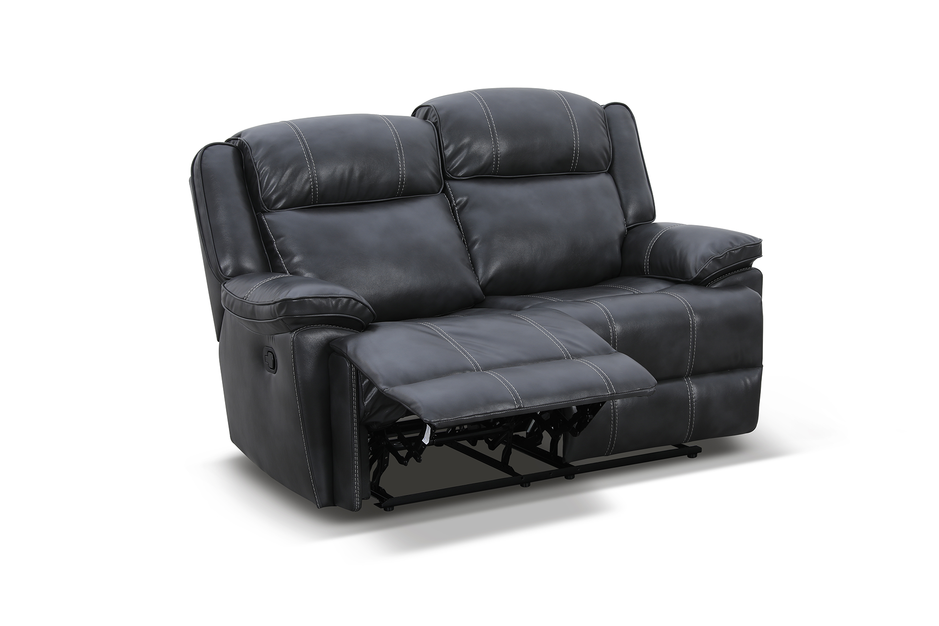 Pachet canapea piele naturală Imperial 2 locuri cu 2 reclinere + pernă decorativă - imagine 2