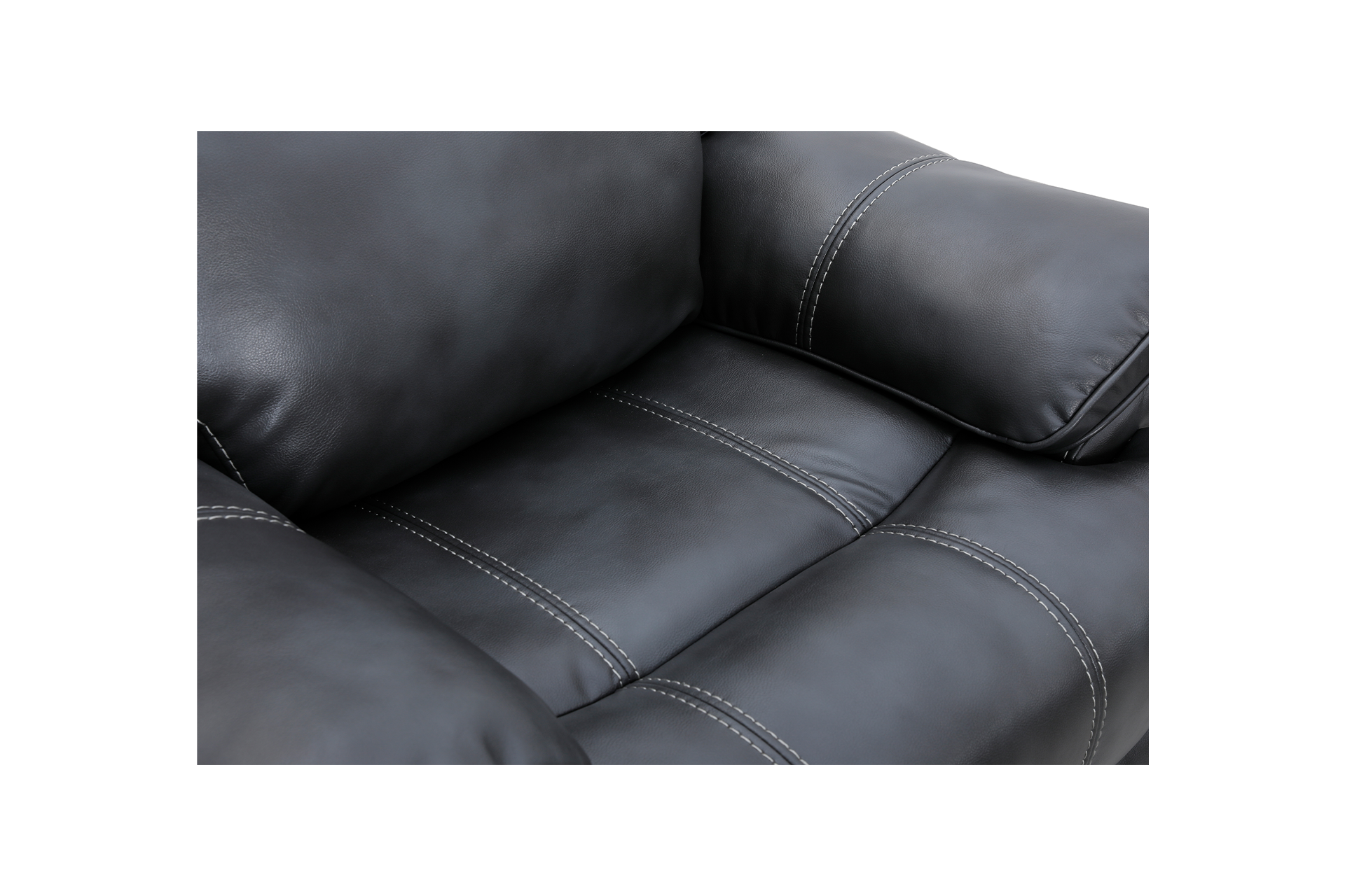 Pachet canapea piele naturală Imperial 3 locuri cu 2 reclinere + pernă decorativă - imagine 6