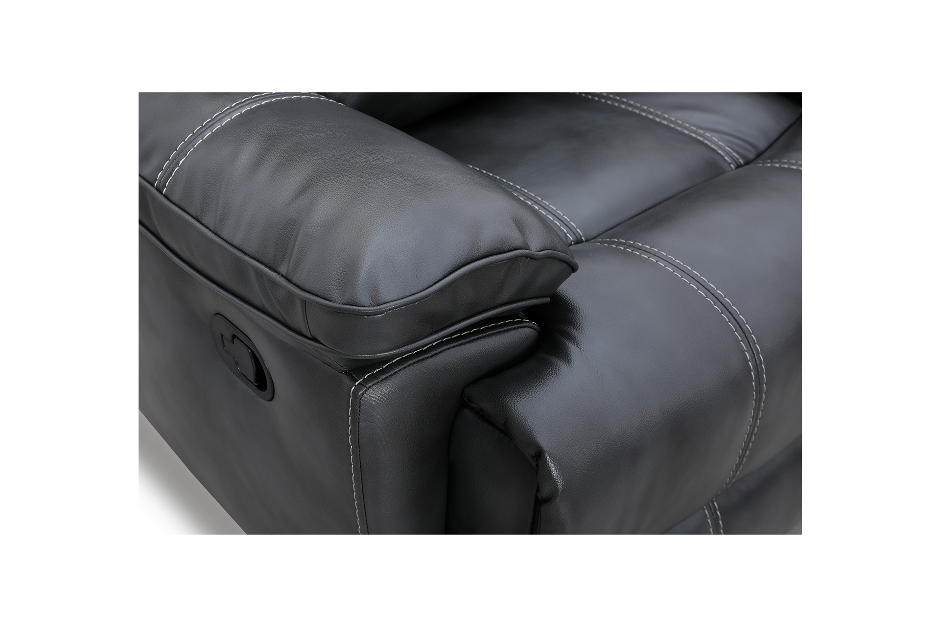 Pachet canapea piele naturală Imperial 3 locuri cu 2 reclinere + pernă decorativă - imagine 7