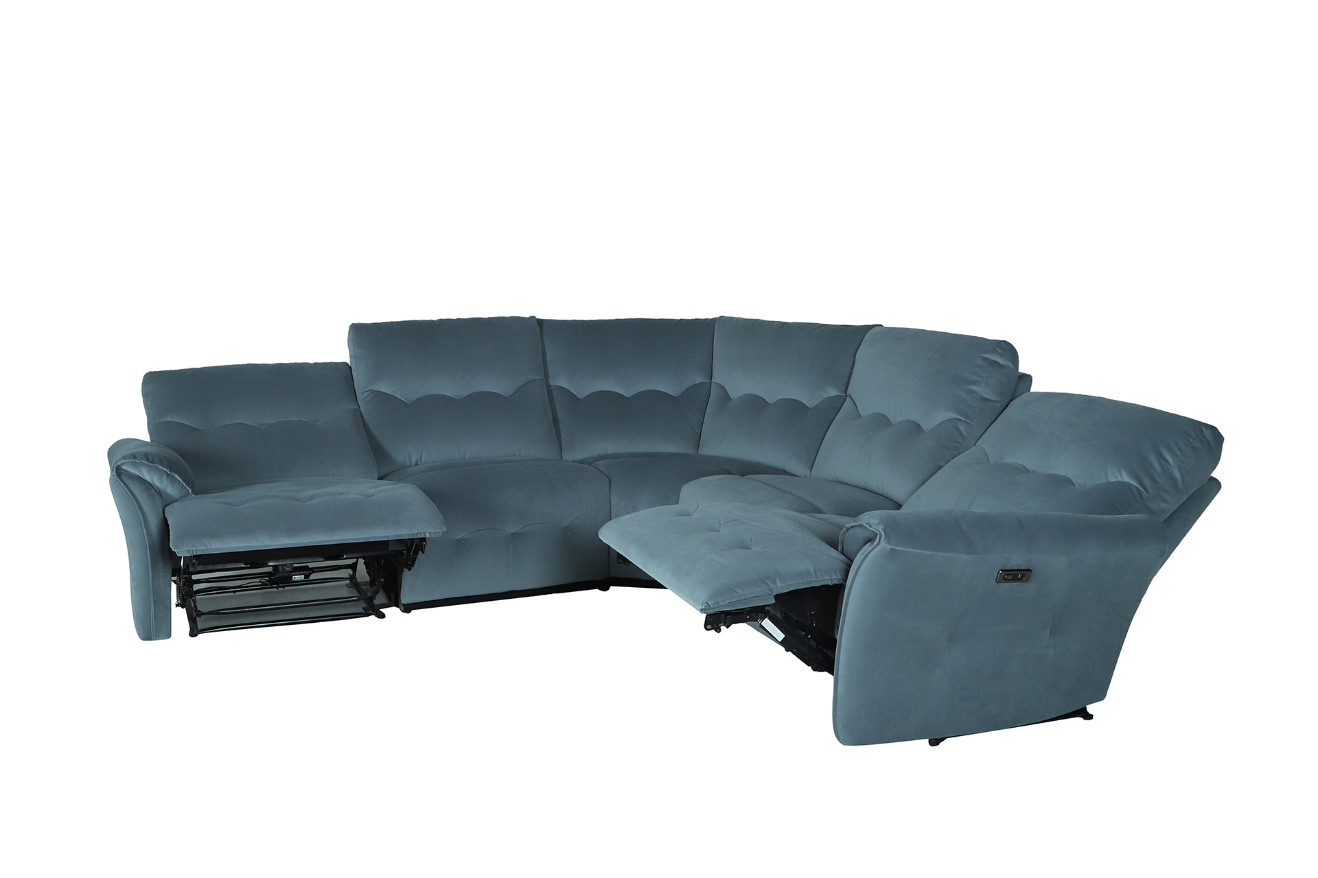 Pachet colțar cu reclinere electrice Grandeur + pernă decorativă - imagine 4