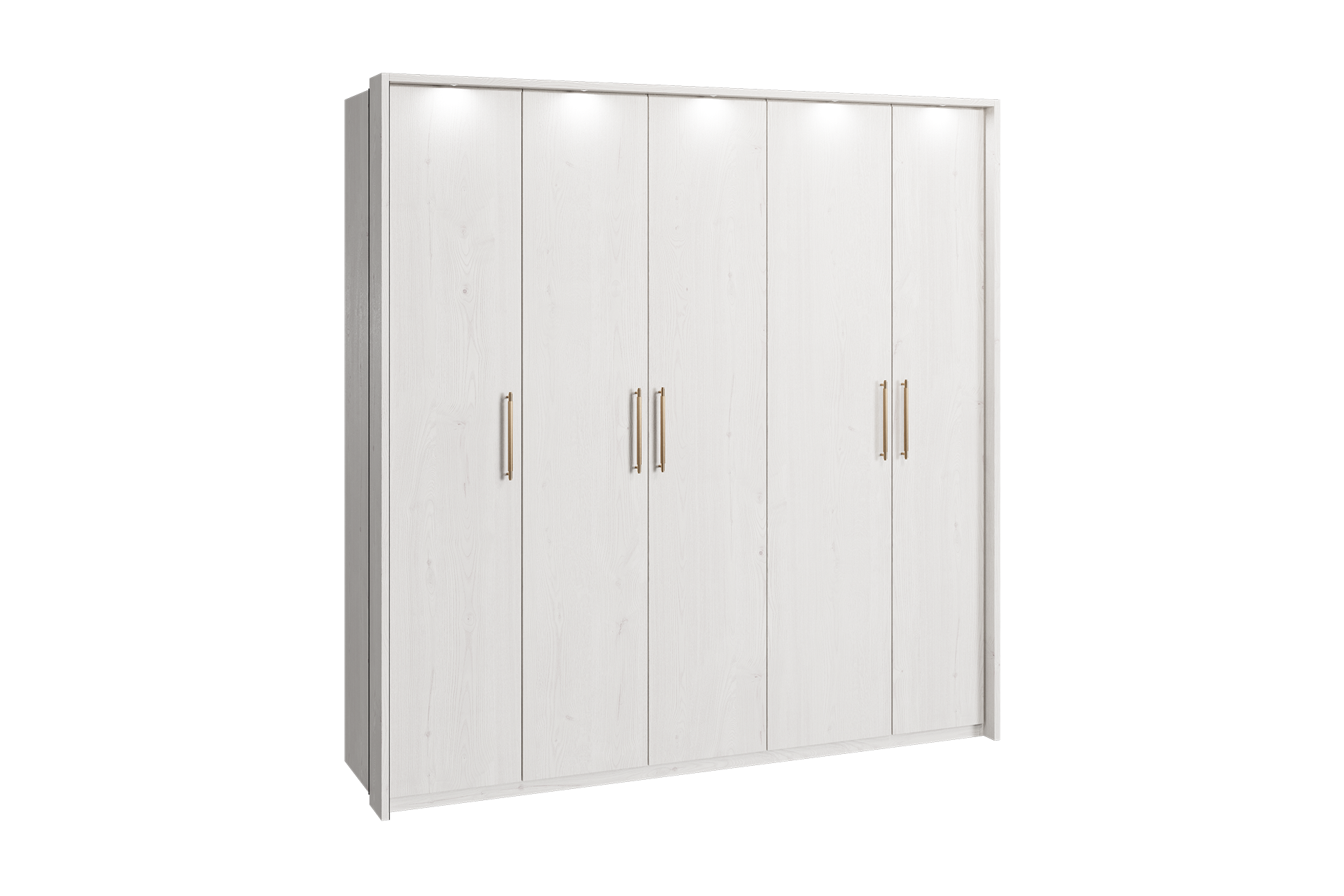 Șifonier 5 uși cu ramă pentru lumini L233 - imagine 3