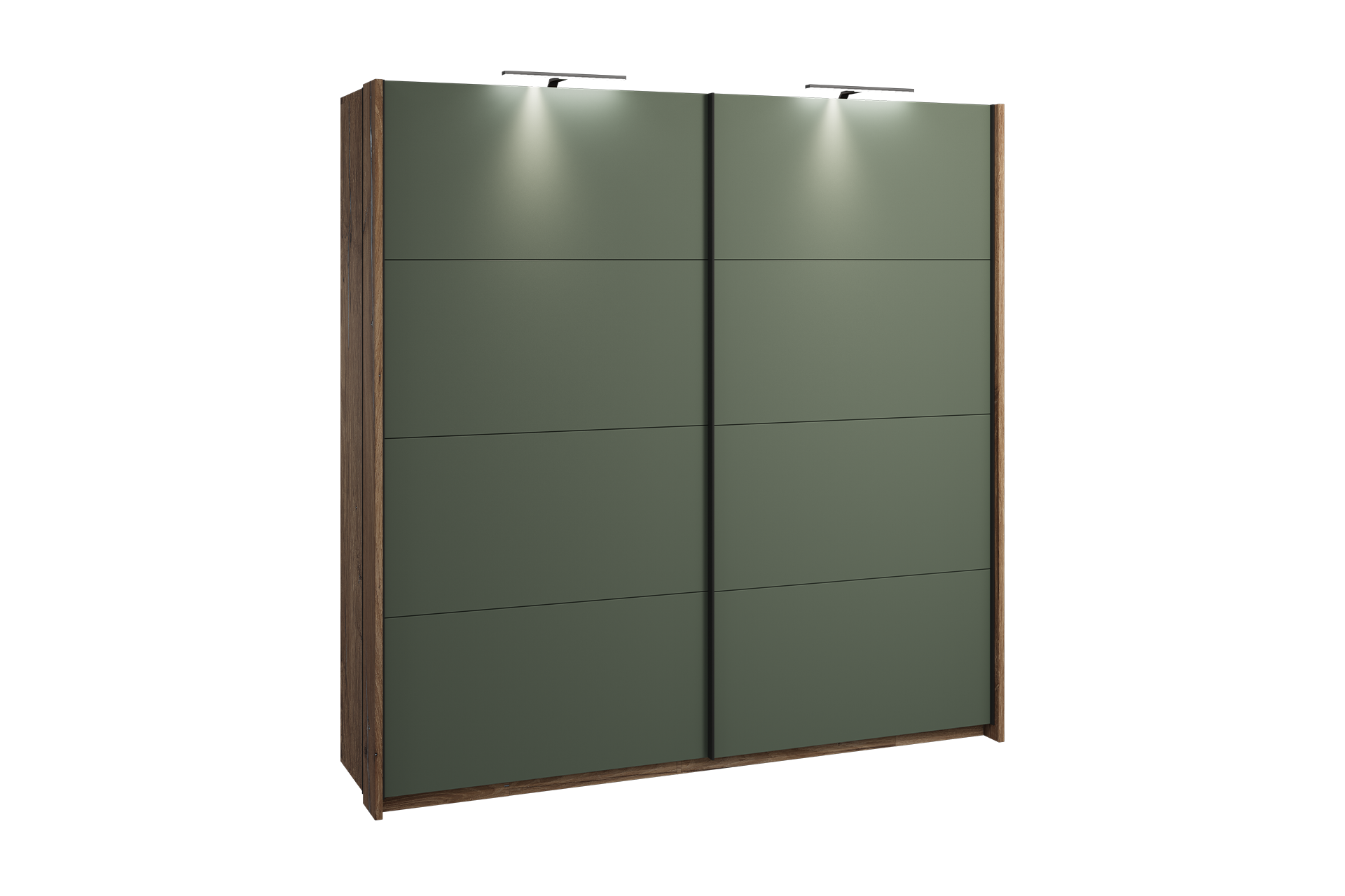 Pachet șifonier 2 uși glisante L233 + Set 2 rafturi L45 - imagine 4