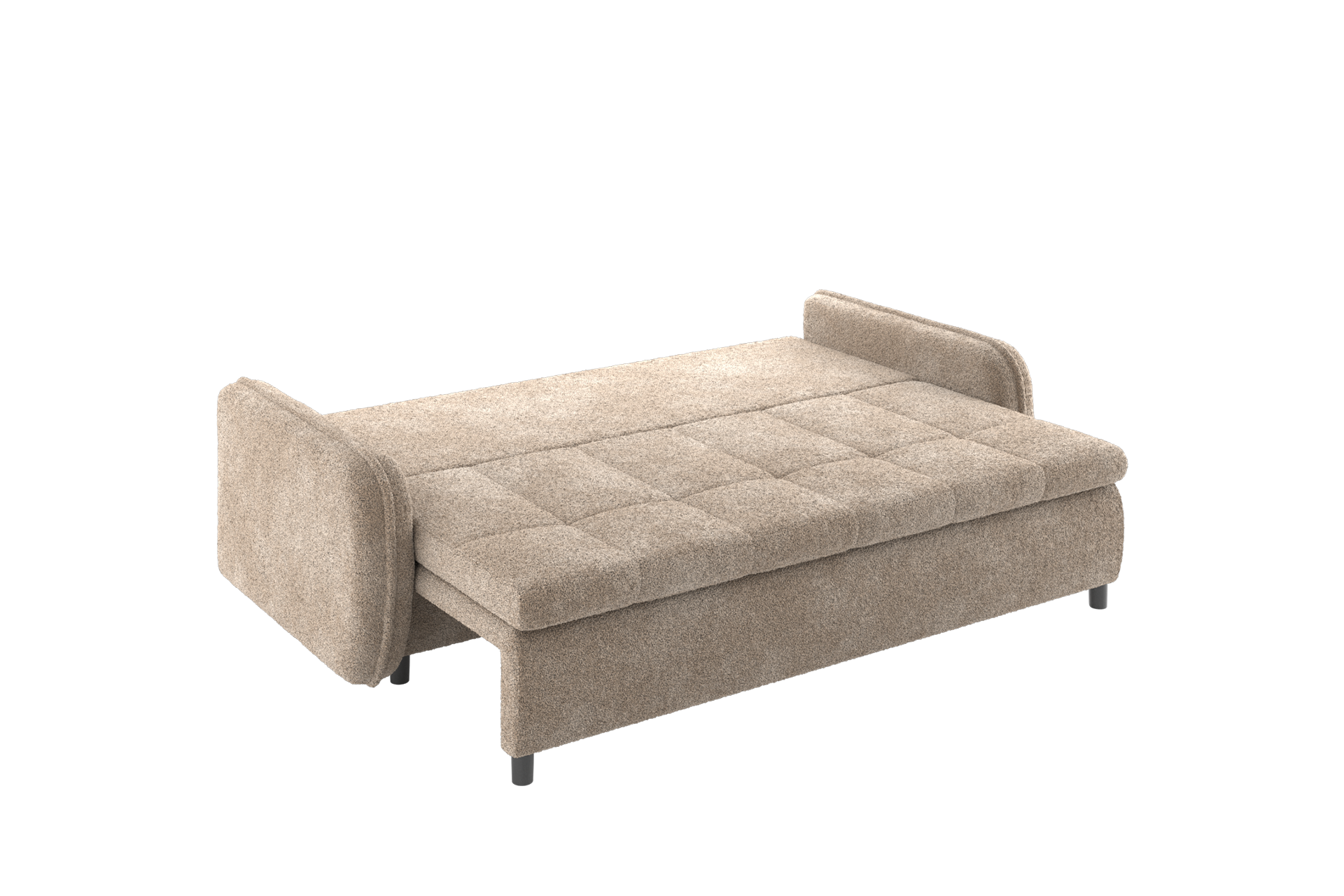 Pachet canapea extensibilă Solenne cu ladă pentru depozitare + 2 perne decorative - imagine 5