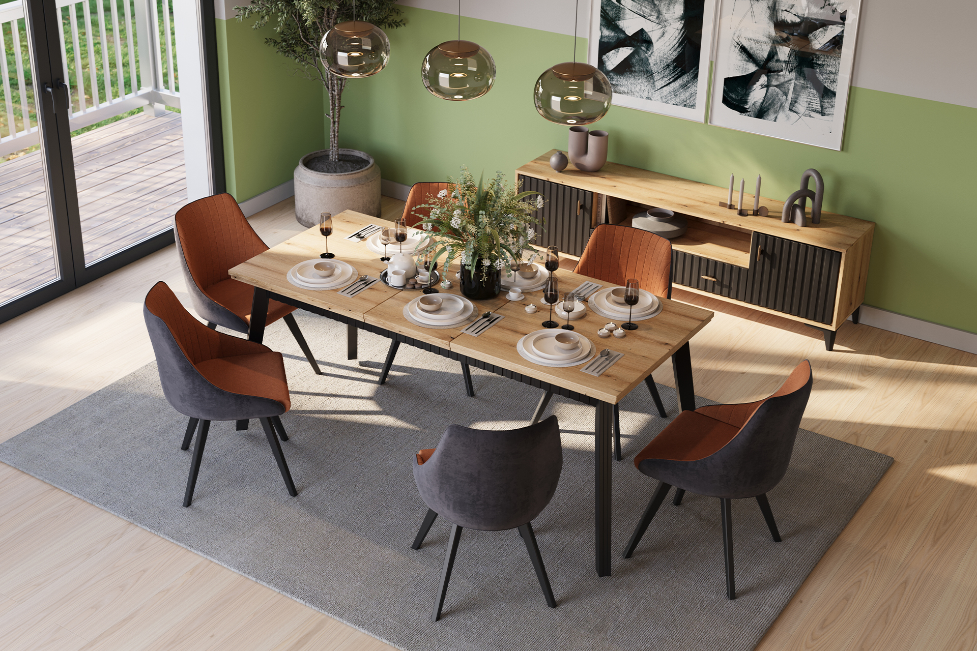 Masă extensibilă Elegance L180 - imagine 2