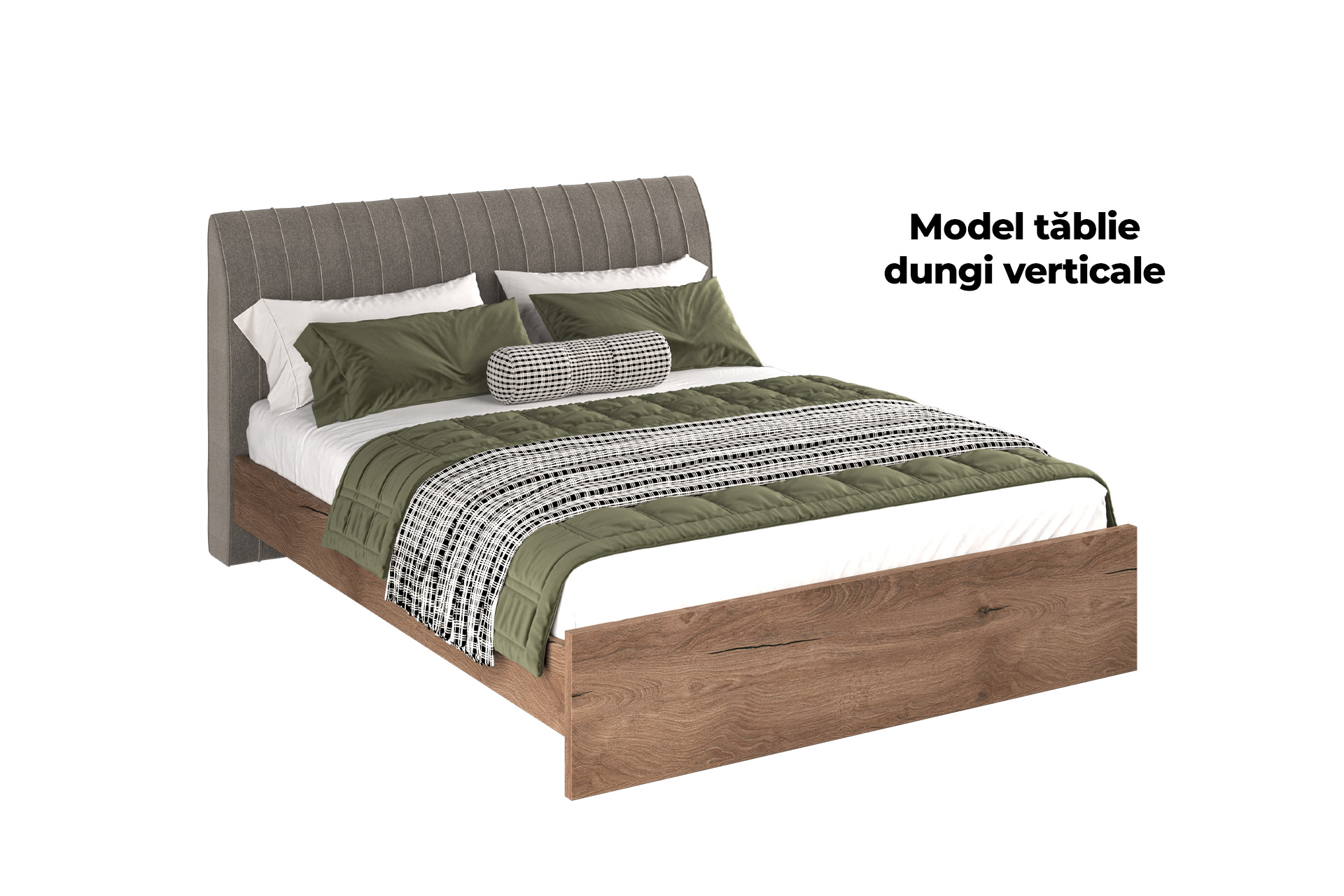 Pachet pat Miracco cu tăblie tapițată + suport saltea - imagine 2