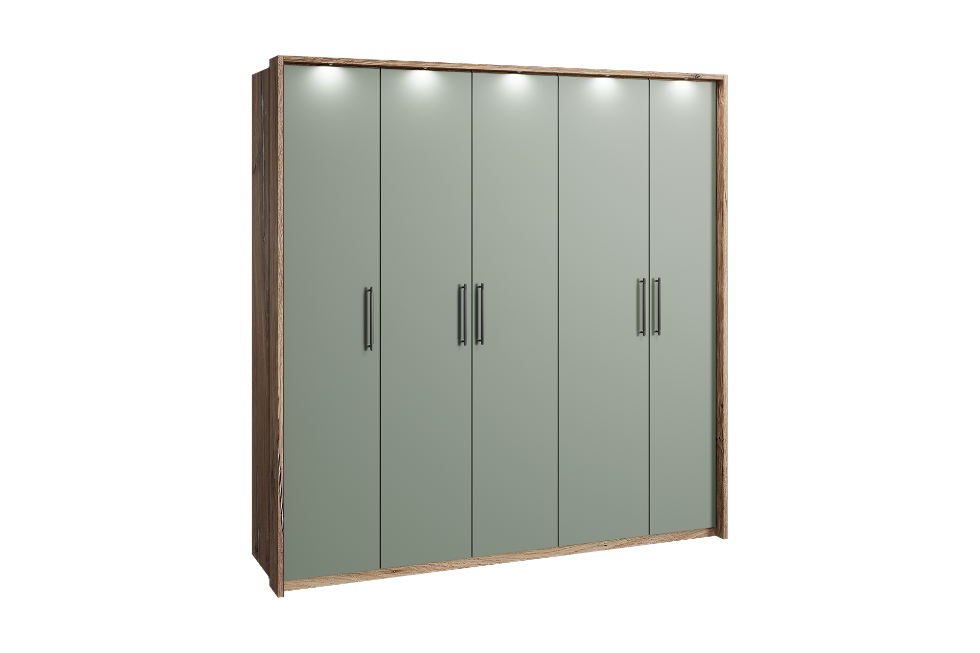 Șifonier 5 uși cu ramă pentru lumini L233 - imagine 2