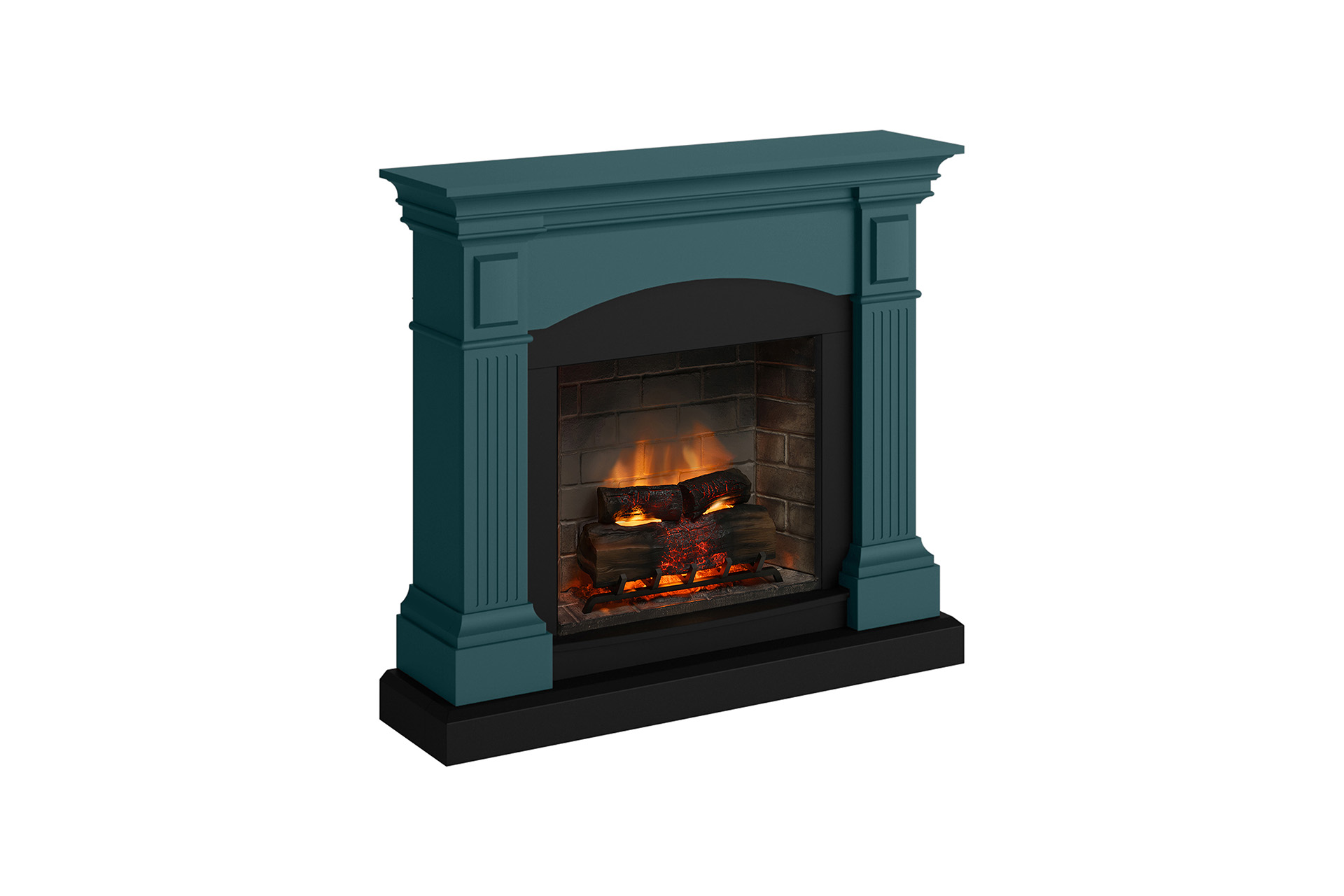 Șemineu Magna turcoaz + focar electric PowerFlame 2 FM464TU1 + E621EU - imagine 3