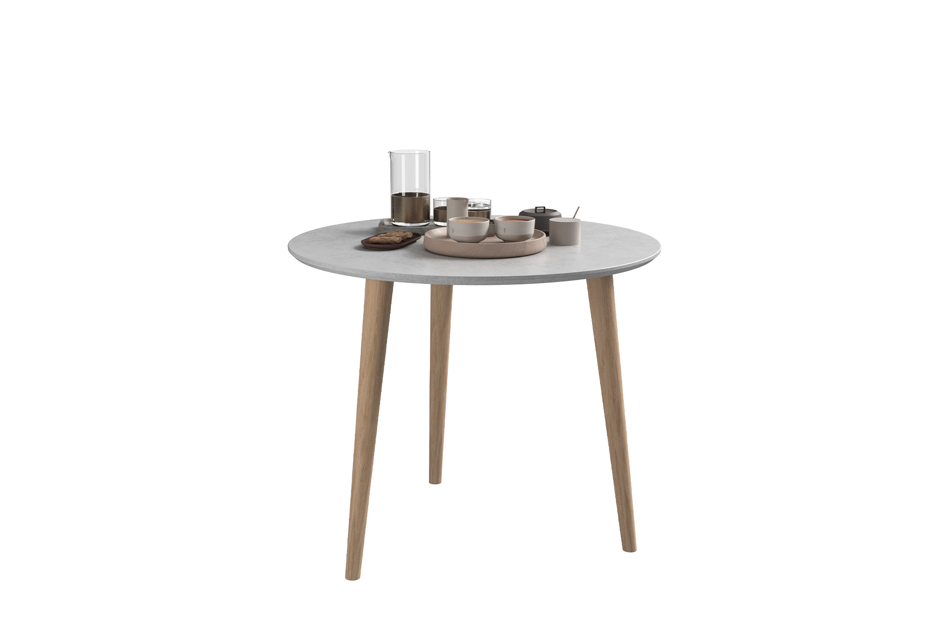 Pachet masă rotundă Viking D90 cu 4 scaune Viking Pro - imagine 3