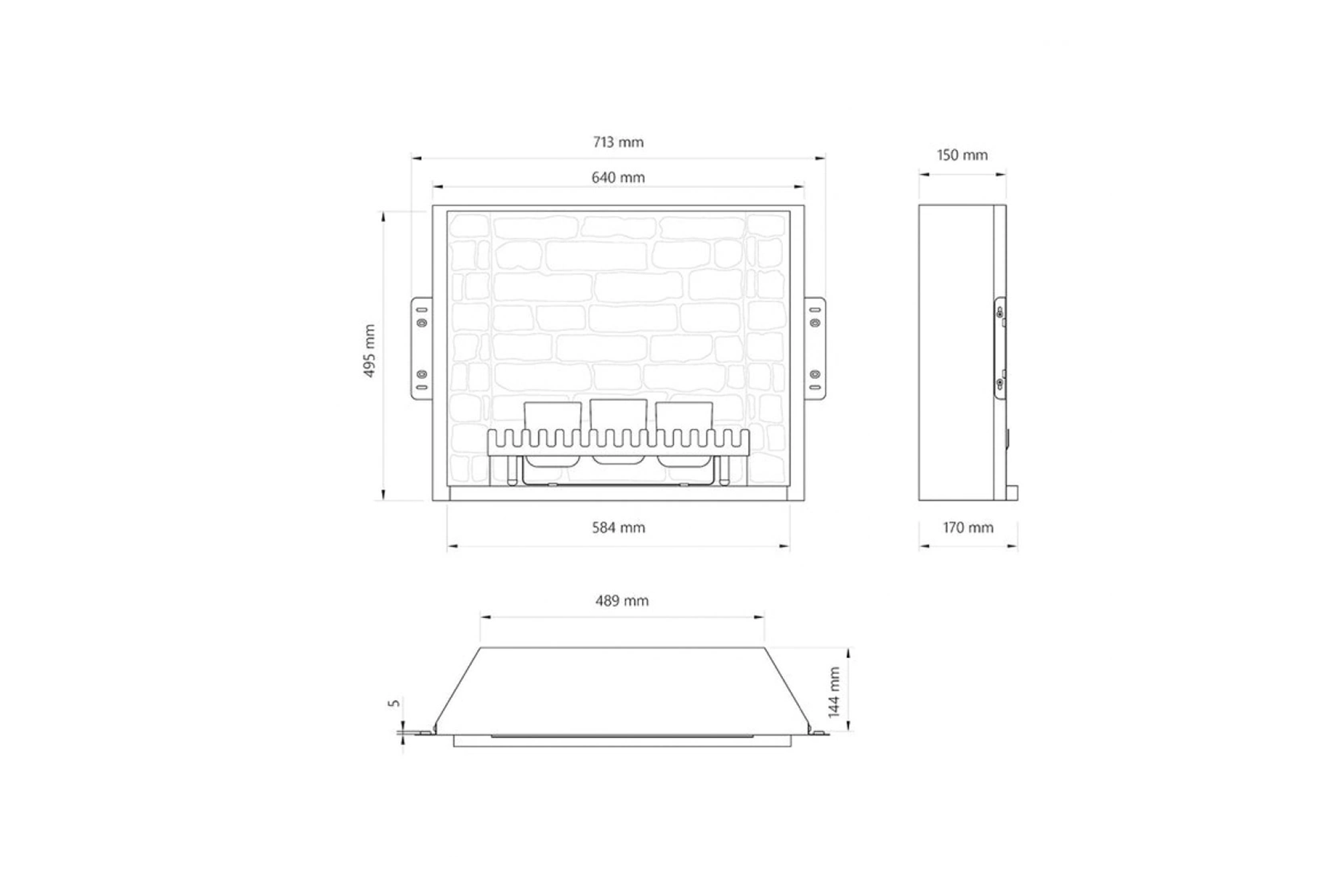 Focar cu lumânări ZenFlame D611 - imagine 7