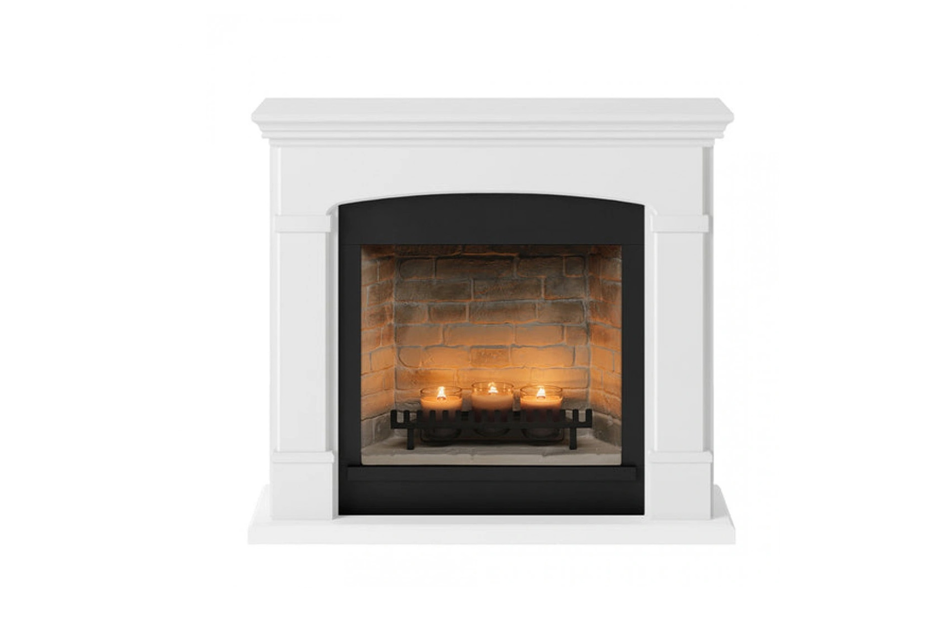 Șemineu Helmi alb + focar ZenFlame FM463WH1 + D611 - imagine 2