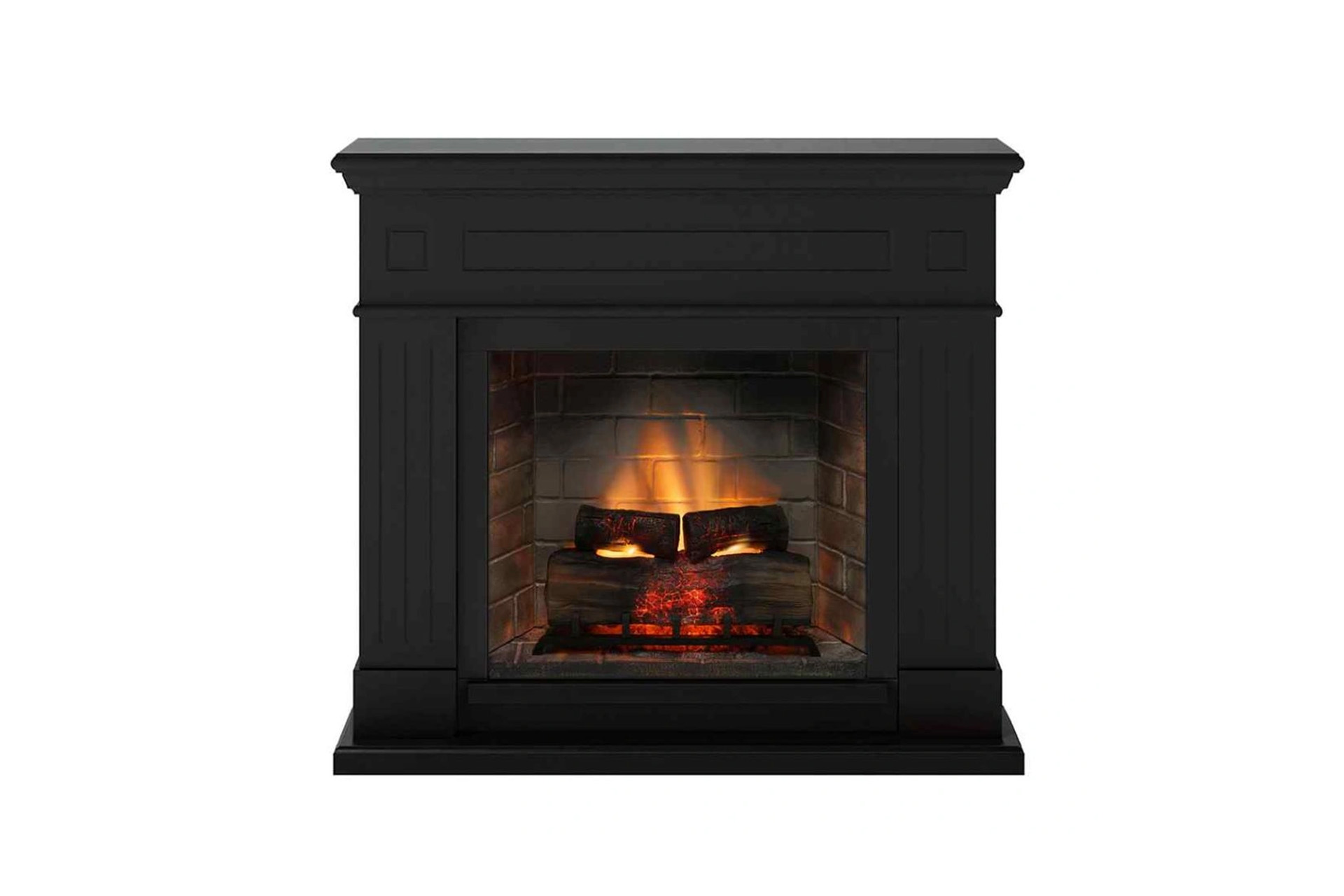 Șemineu Larsen negru + focar electric PowerFlame 2 FM462BL1 + E621EU - imagine 2