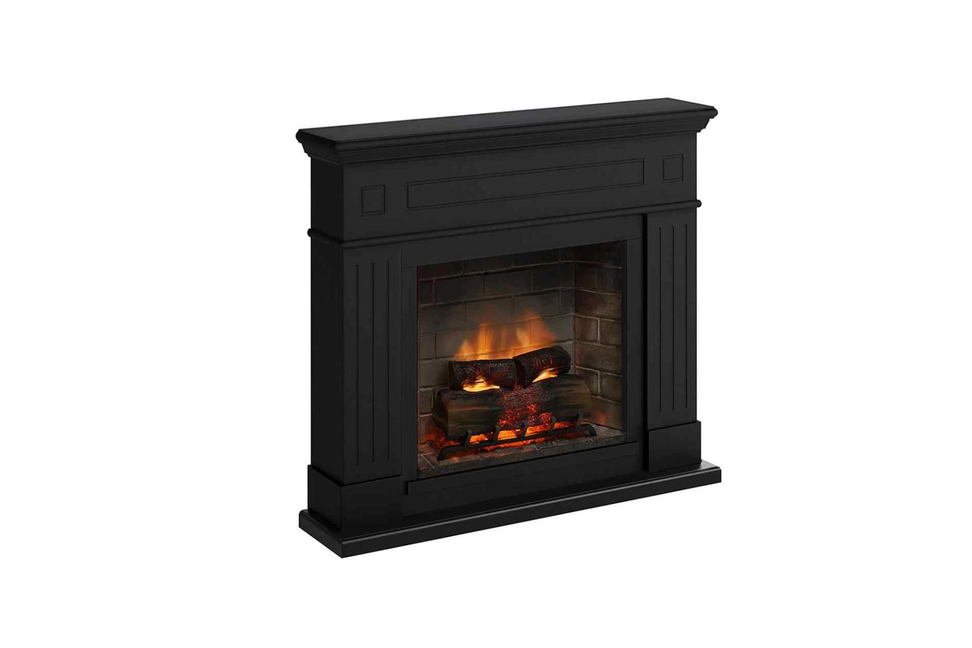 Șemineu Larsen negru + focar electric PowerFlame 2 FM462BL1 + E621EU - imagine 3