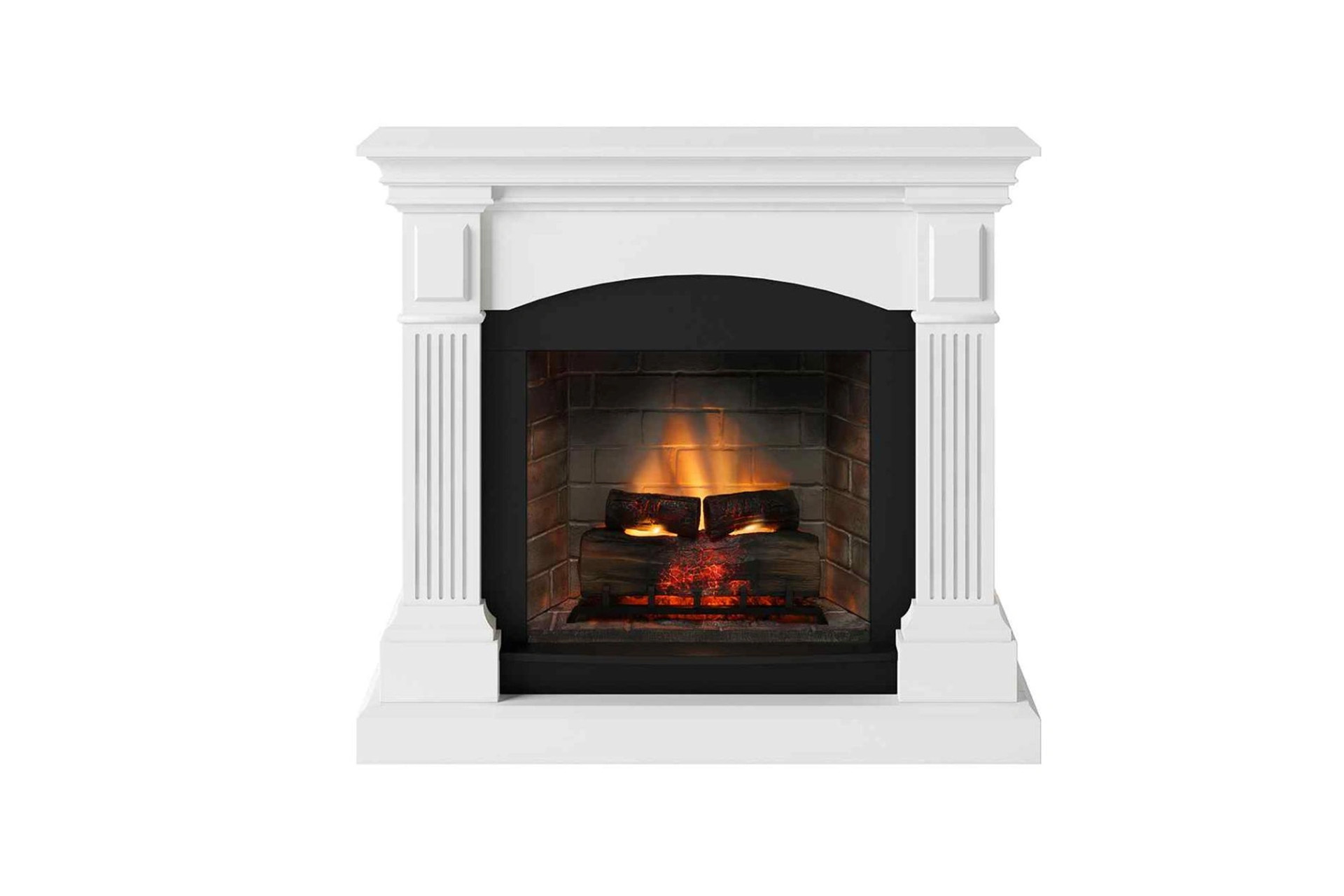 Șemineu Magna alb + focar electric PowerFlame 2 FM464WH1 + E621EU - imagine 2